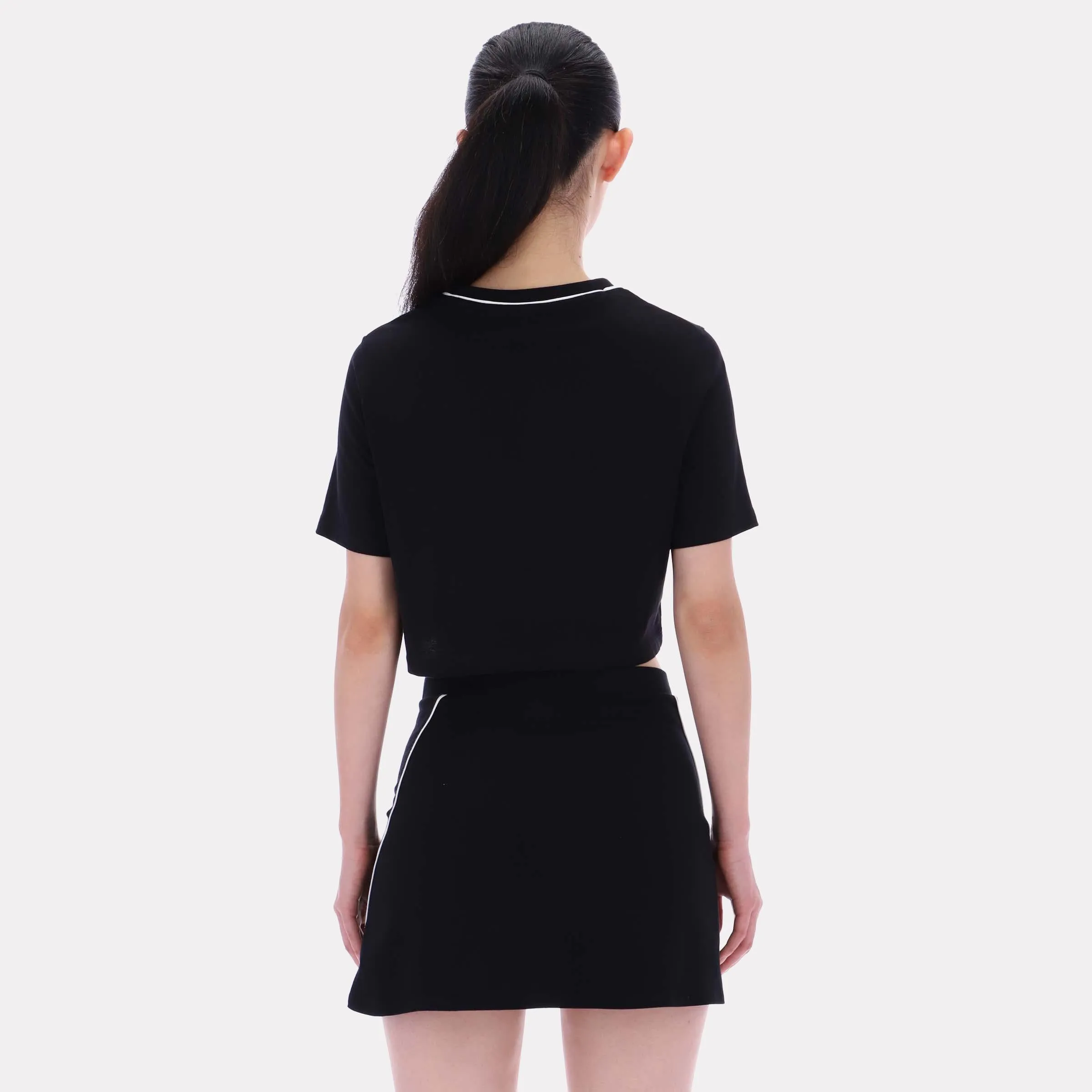 Reebok Apparel Women Cropped Small Logo T-Shirt BLACK sold by Reebok product image thumbnail 2