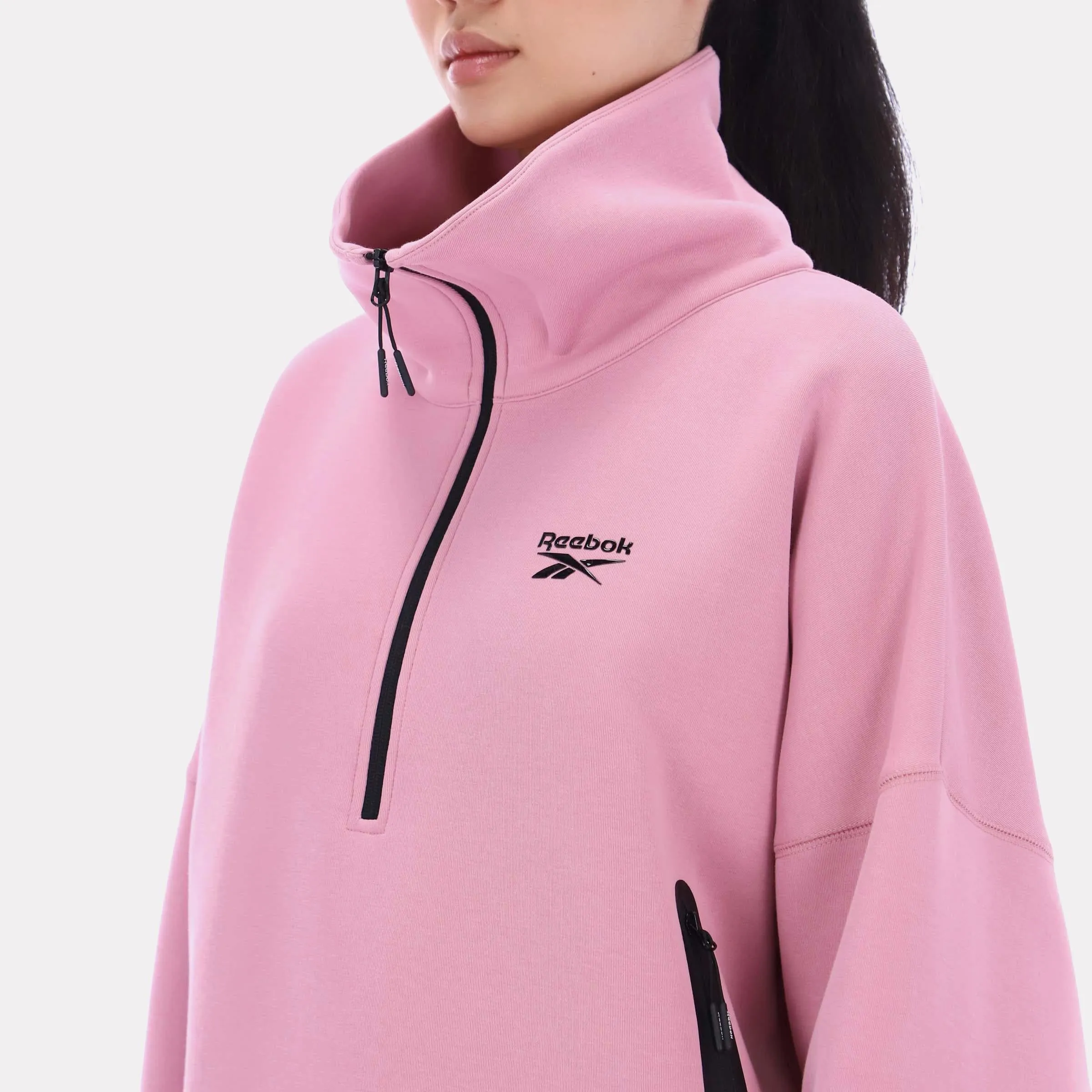 Reebok Apparel Women Scuba Retro 70’s Sweatshirt DUSTY ROSE sold by Reebok product image thumbnail 4