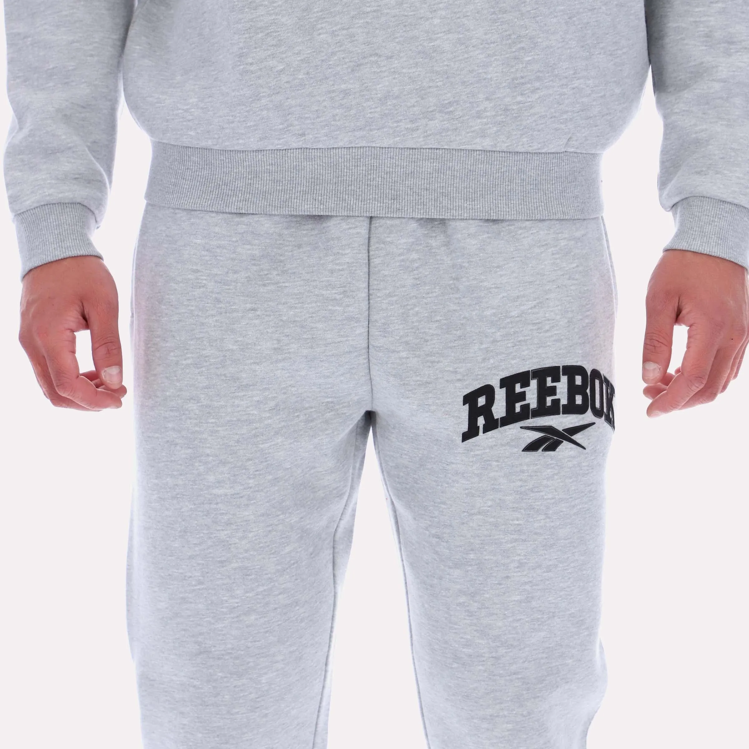Reebok Apparel Men Classics Varsity Graphic Joggers LIGHT GREY MARL sold by Reebok product image thumbnail 2