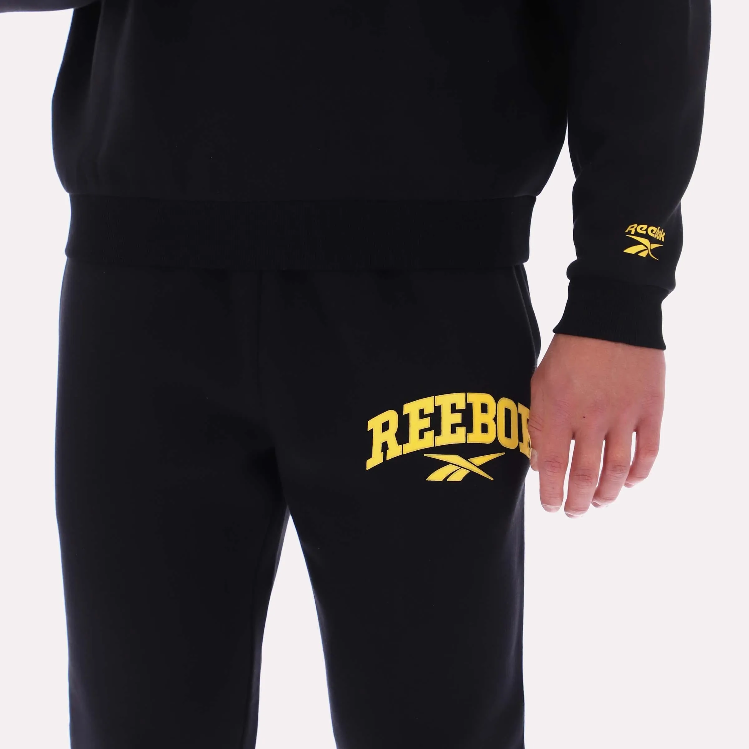 Reebok Apparel Men Classics Varsity Graphic Joggers BLACK sold by Reebok product image thumbnail 3