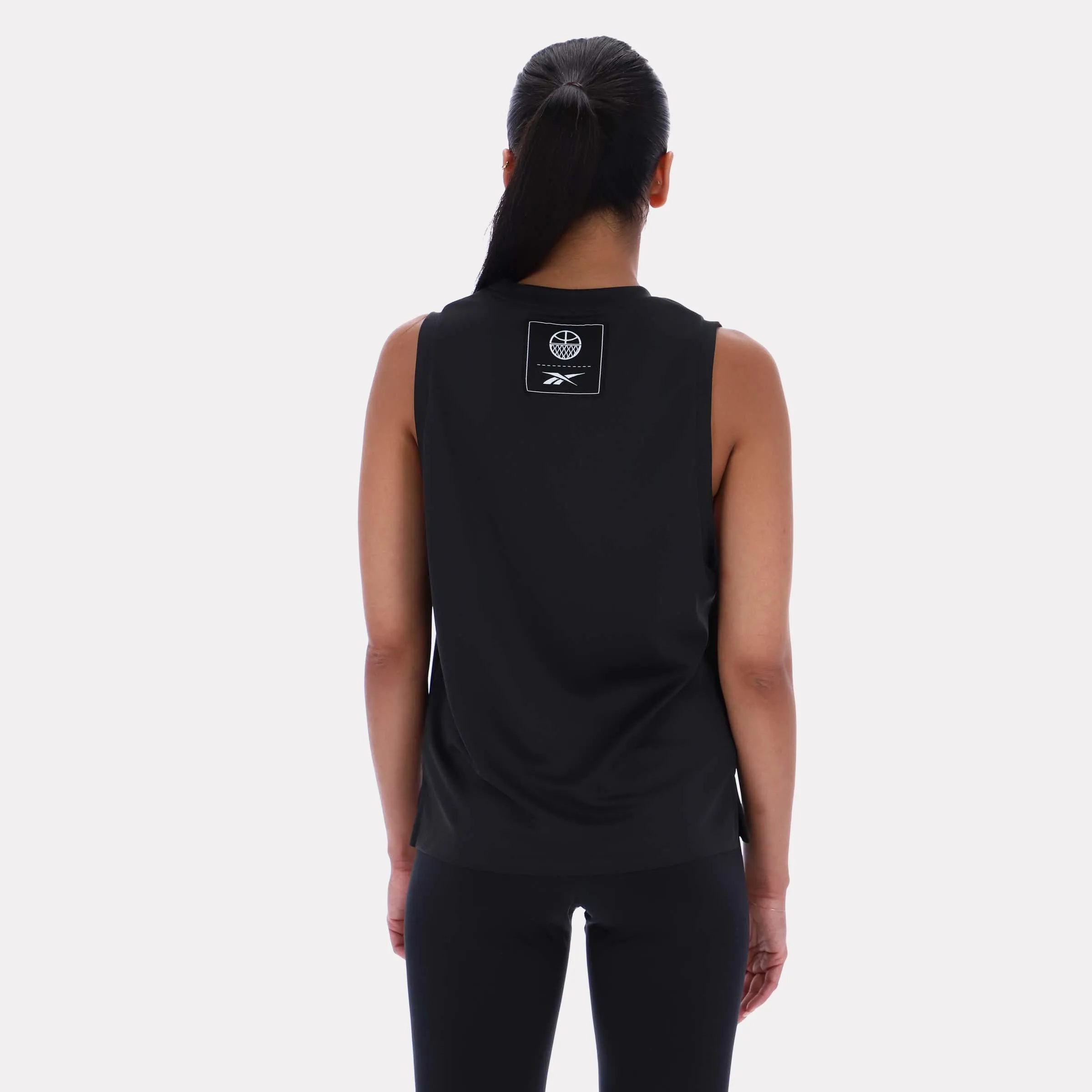 Reebok Apparel Women Basketball Ready Mesh Tank BLACK sold by Reebok product image thumbnail 2