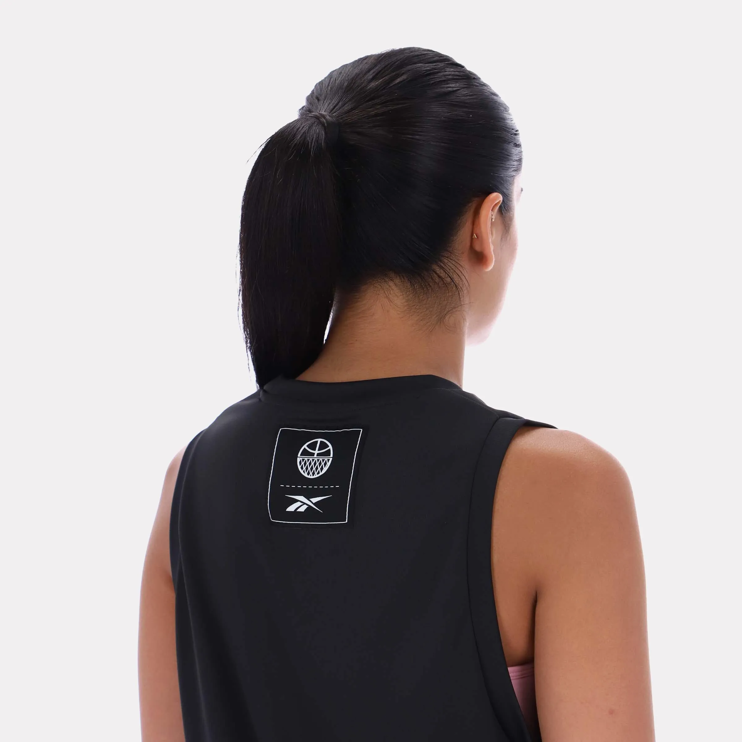 Reebok Apparel Women Basketball Ready Mesh Tank BLACK sold by Reebok product image thumbnail 3