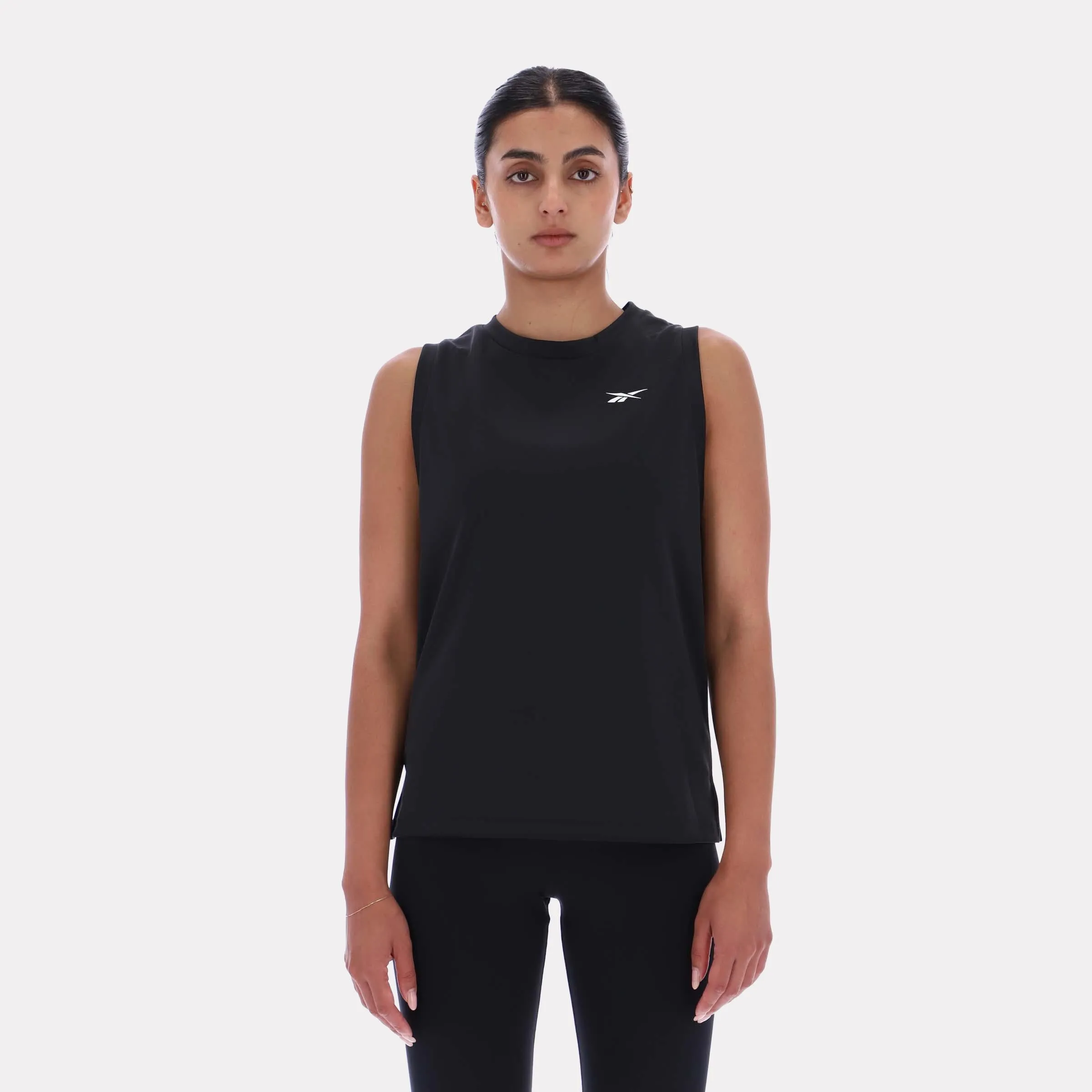 Reebok Apparel Women Basketball Ready Mesh Tank BLACK sold by Reebok