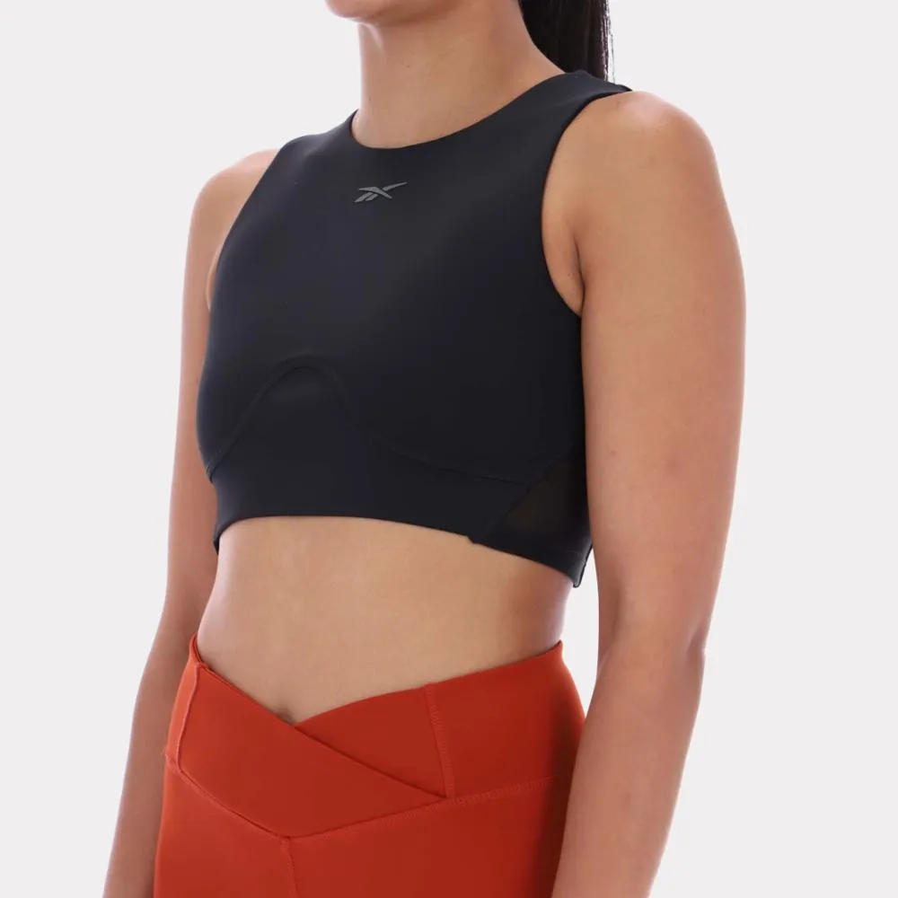Reebok Apparel Women Lux Contour Crop Top BLACK sold by Reebok product image thumbnail 4