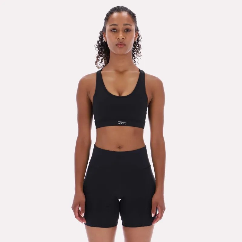 Reebok Apparel Women RBK-DRY Motion Sports Bra BLACK sold by Reebok