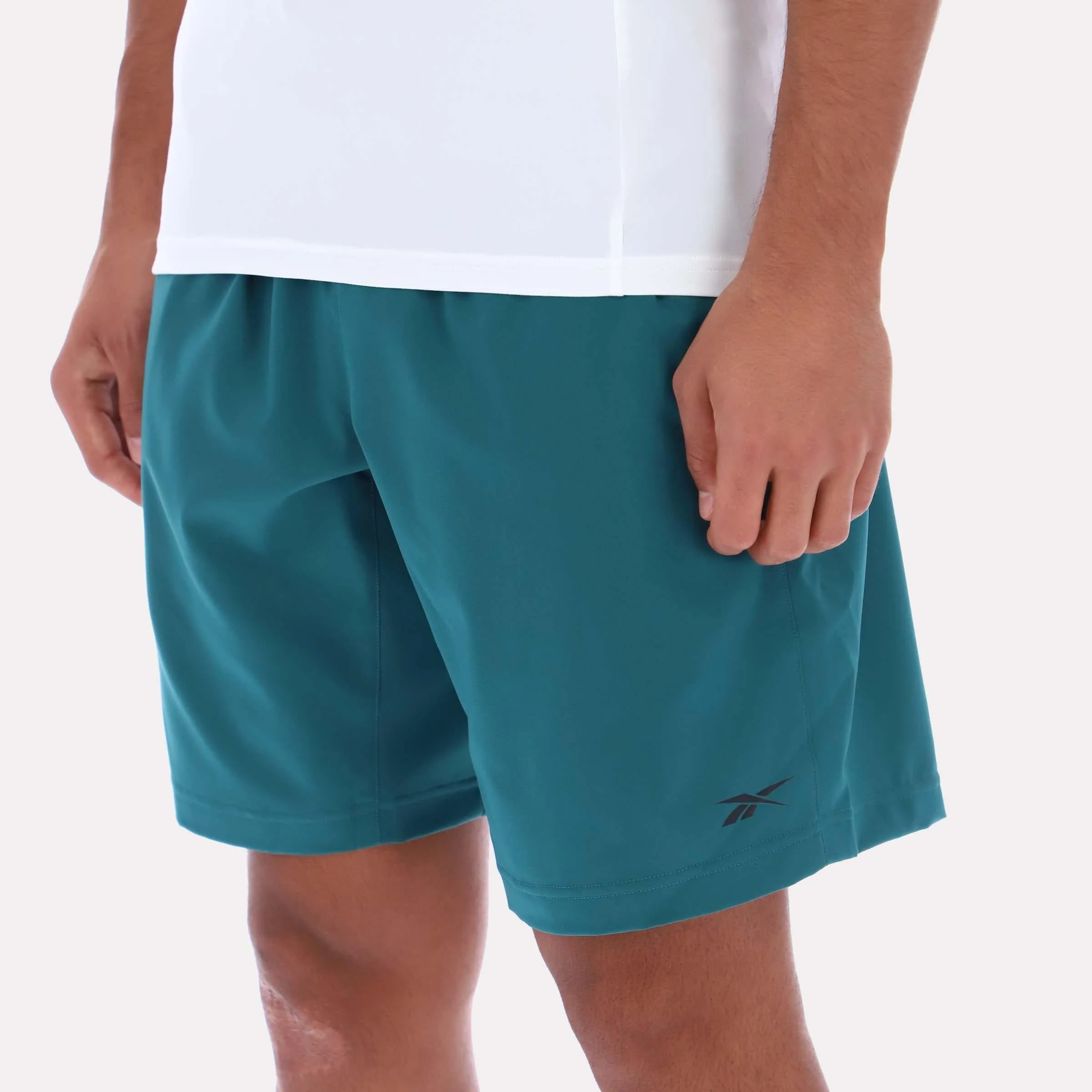 Reebok Apparel Men Workout Ready Woven Shorts RETRO TEAL sold by Reebok product image thumbnail 3