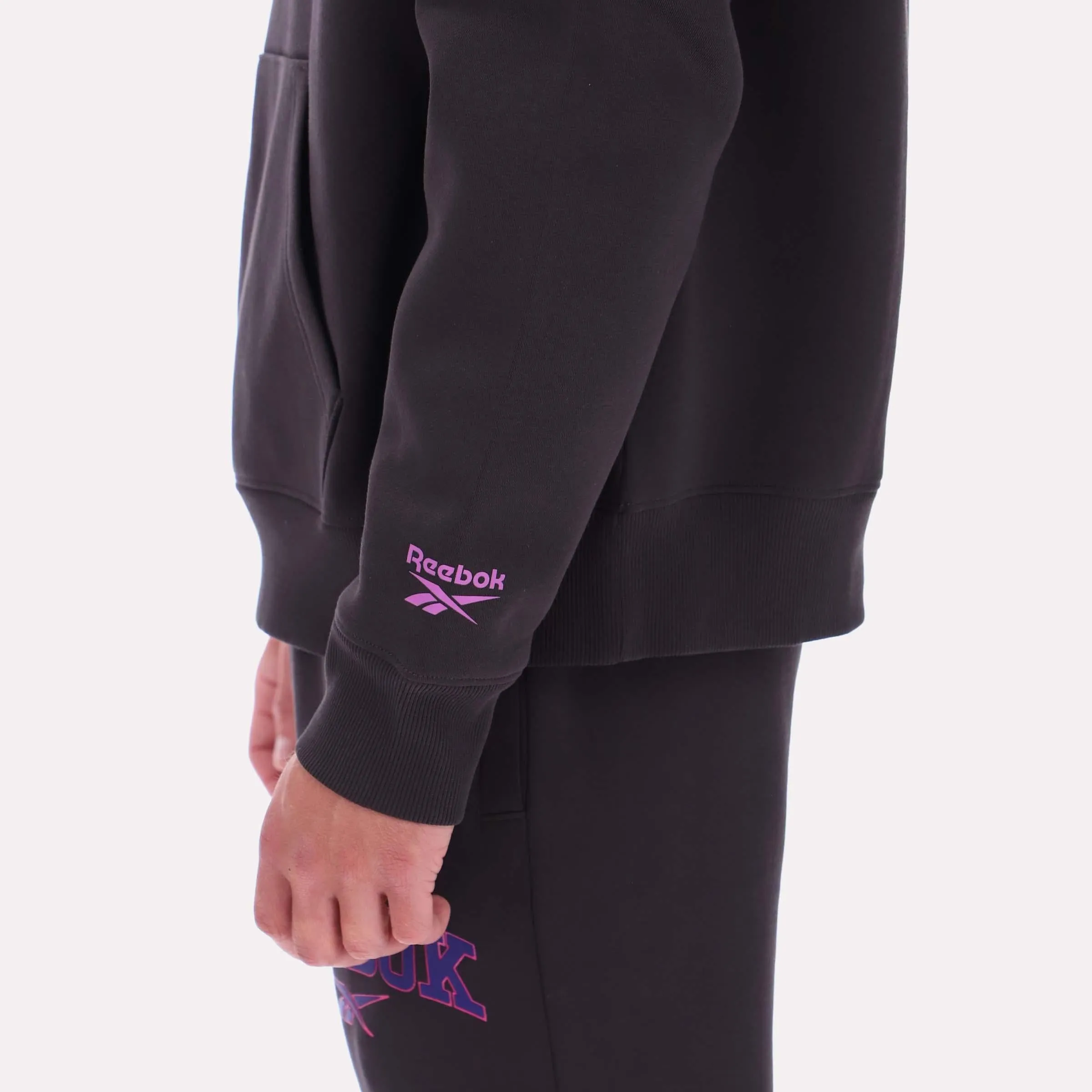 Reebok Apparel Men Varsity Hoodie WASHED BLACK sold by Reebok product image thumbnail 4