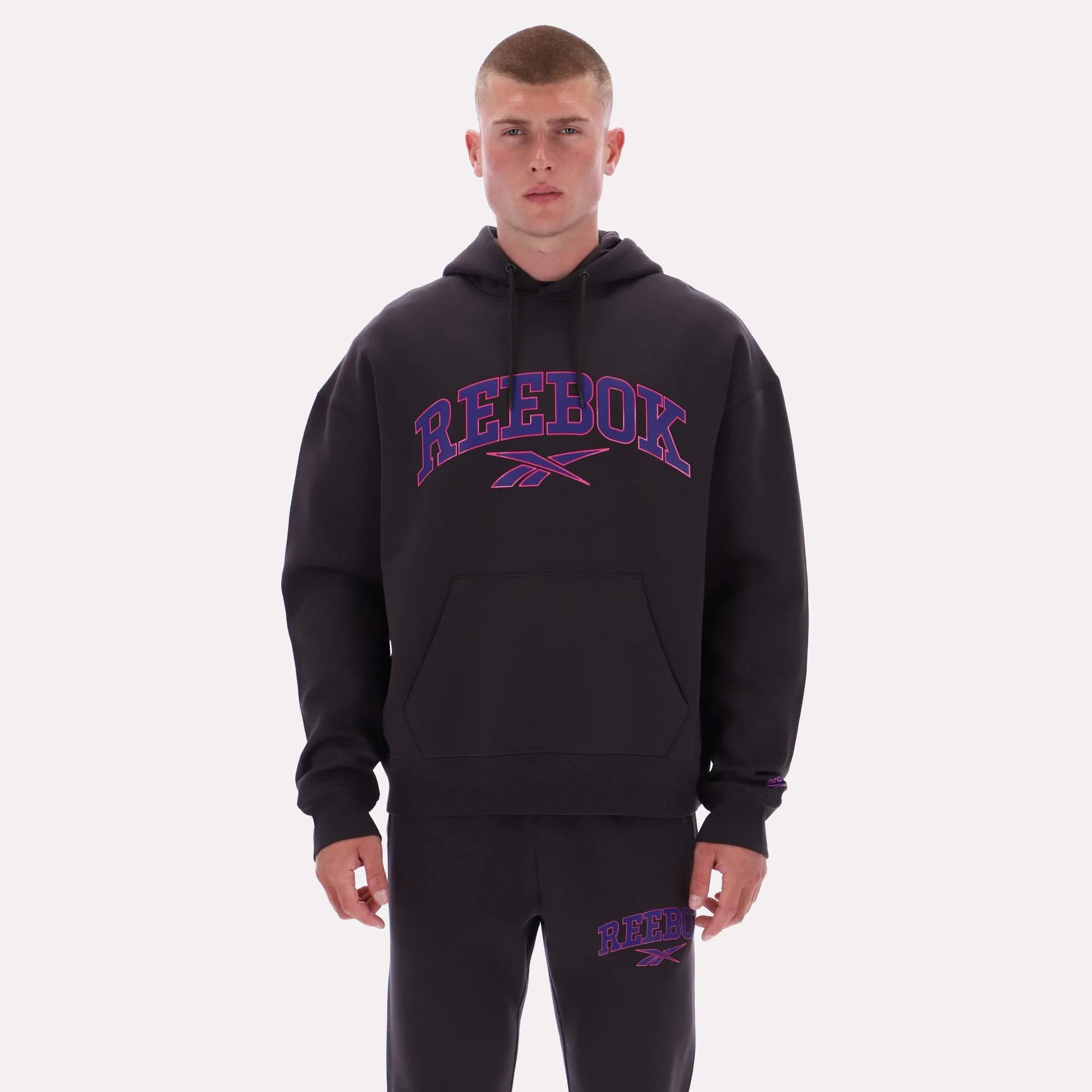 Reebok Apparel Men Varsity Hoodie WASHED BLACK sold by Reebok