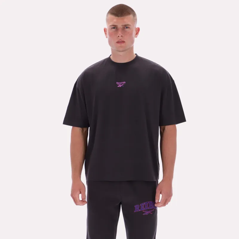 Reebok Apparel Men Varsity Graphic T-Shirt WASHED BLACK sold by Reebok
