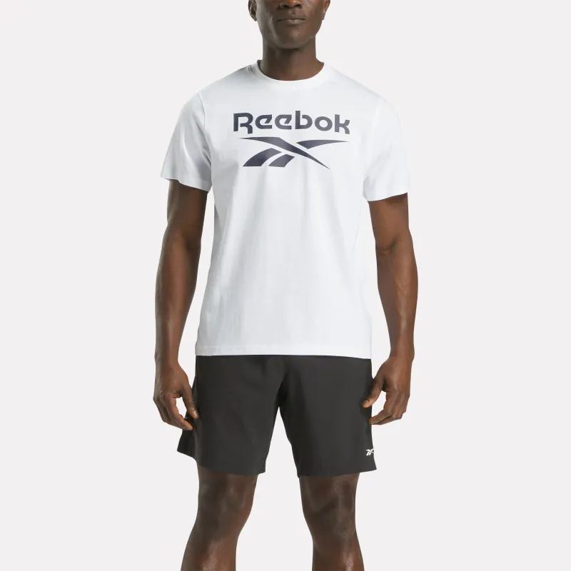 Reebok Apparel Men Big Logo Crewneck Short Sleeve Tee WHITE sold by Reebok
