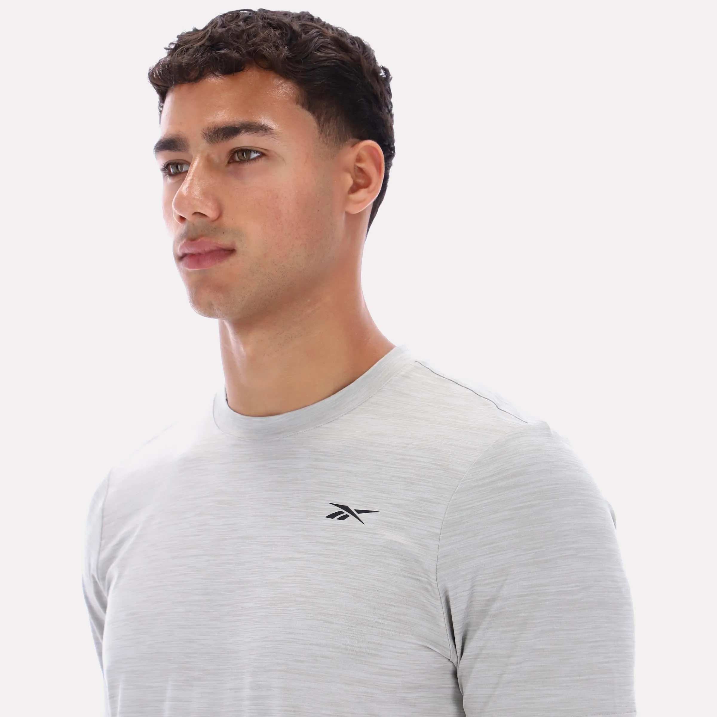 Reebok Apparel Men Core Move T-Shirt LIGHT GREY sold by Reebok product image thumbnail 3