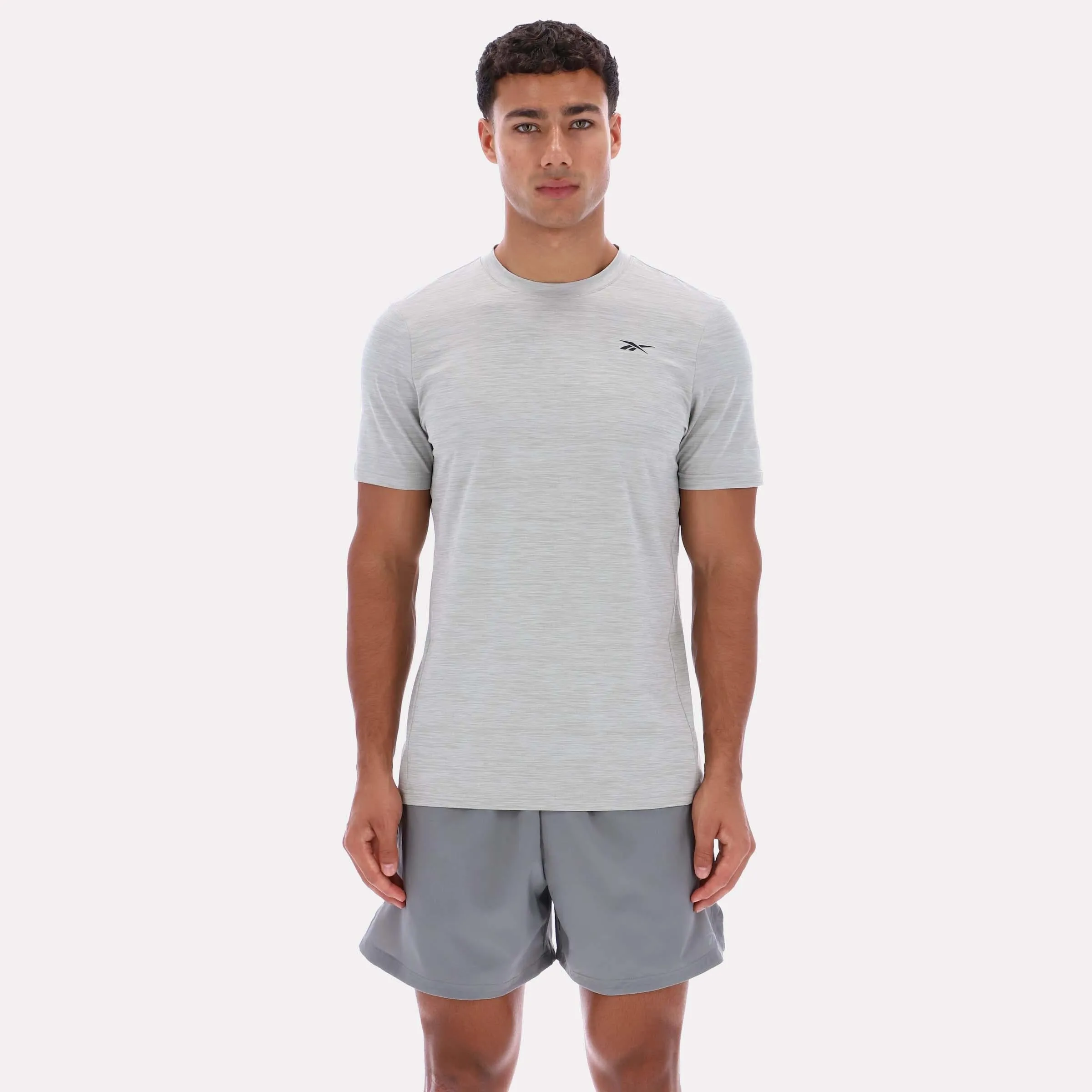 Reebok Apparel Men Core Move T-Shirt LIGHT GREY sold by Reebok