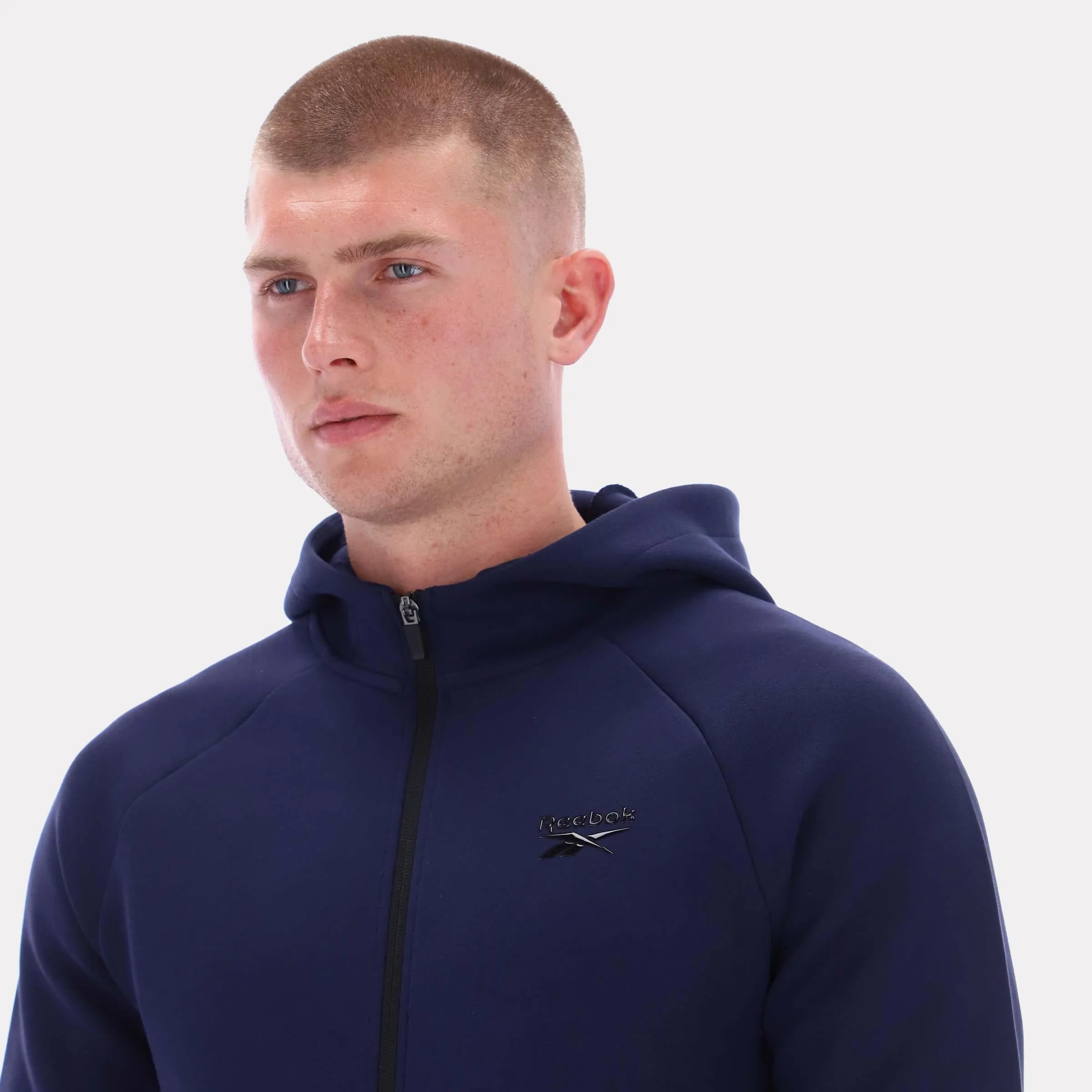 Reebok Apparel Men Core Zip Hoodie VECTOR NAVY sold by Reebok product image thumbnail 3