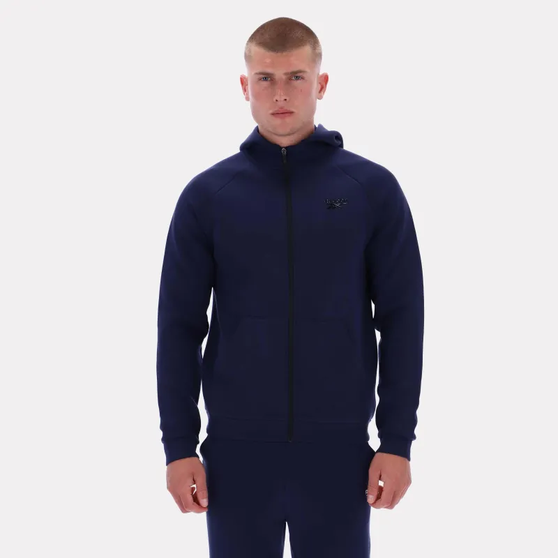 Reebok Apparel Men Core Zip Hoodie VECTOR NAVY sold by Reebok