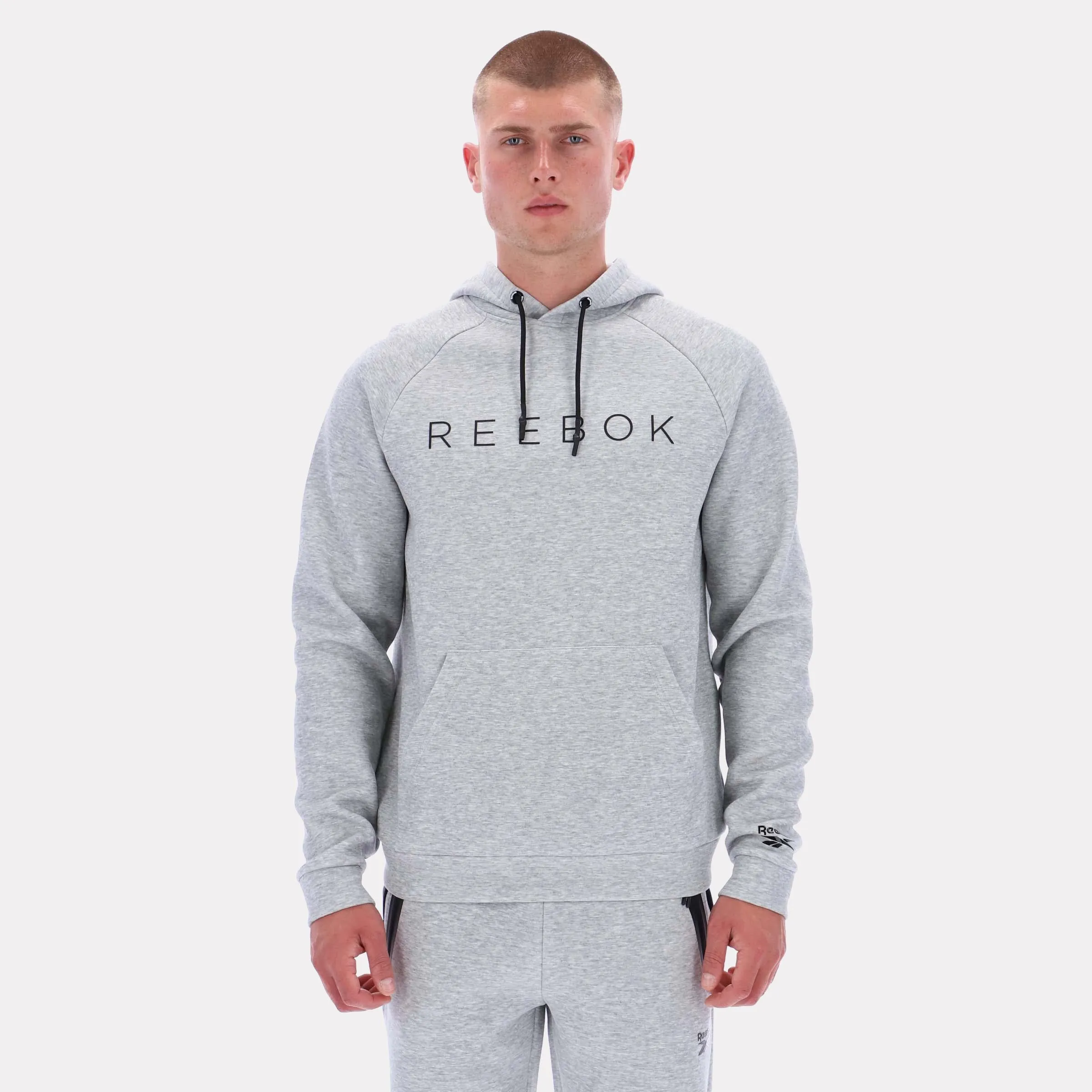 Reebok Apparel Men Reebok Core Hoodie GREY MARL sold by Reebok