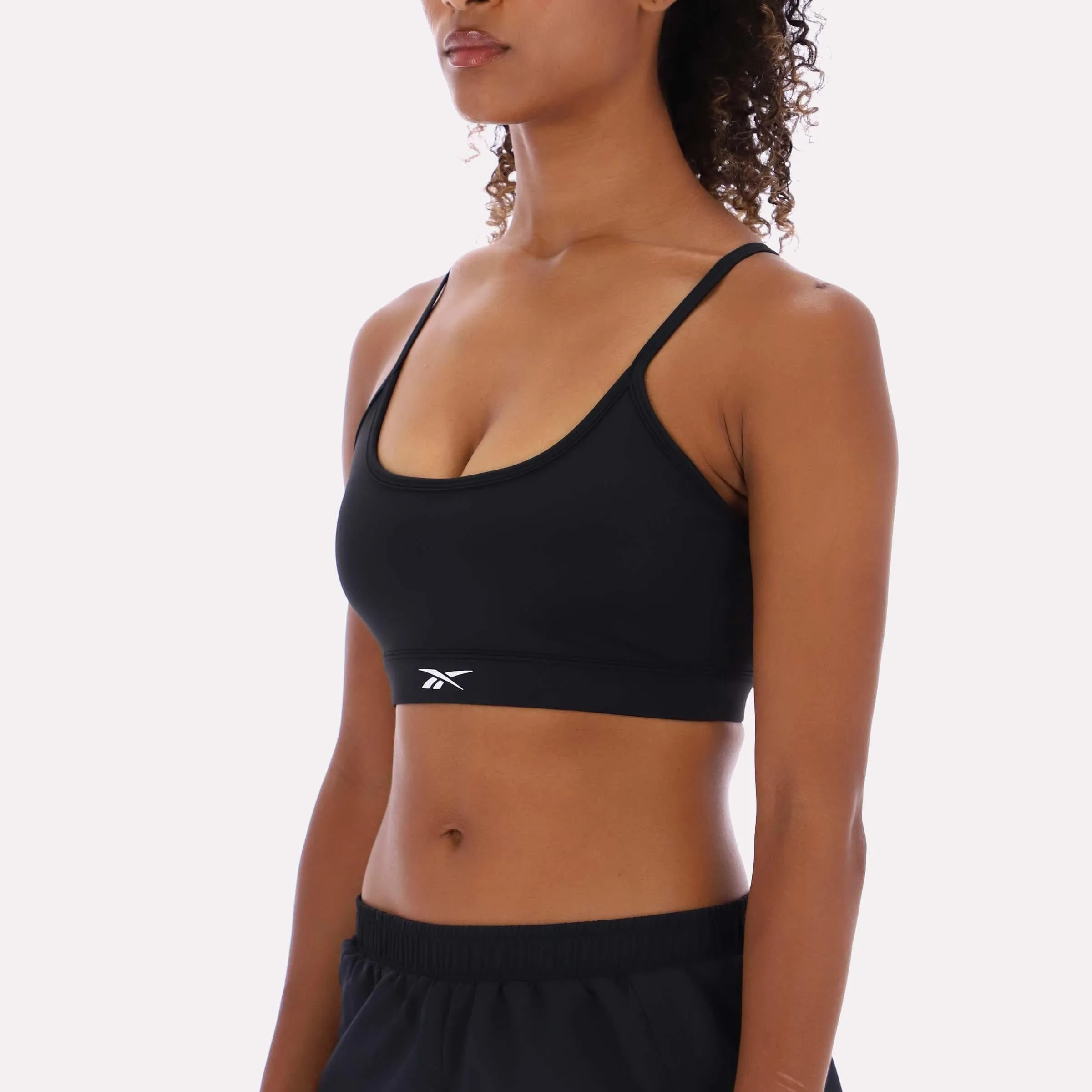 Reebok Apparel Women Core Strappy Bra - Medium Support BLACK sold by Reebok product image thumbnail 4