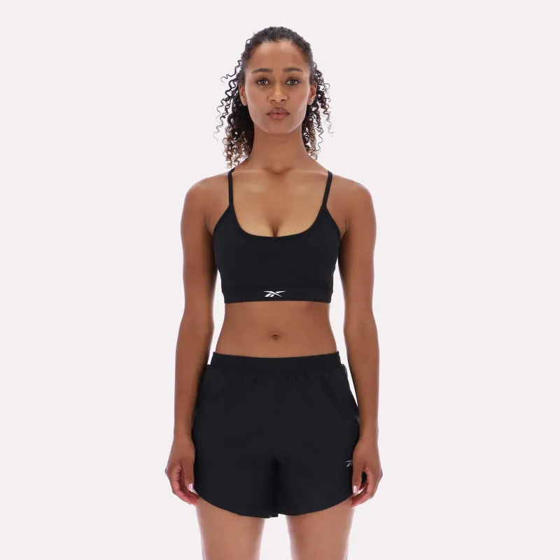 Reebok Apparel Women Core Strappy Bra - Medium Support BLACK sold by Reebok