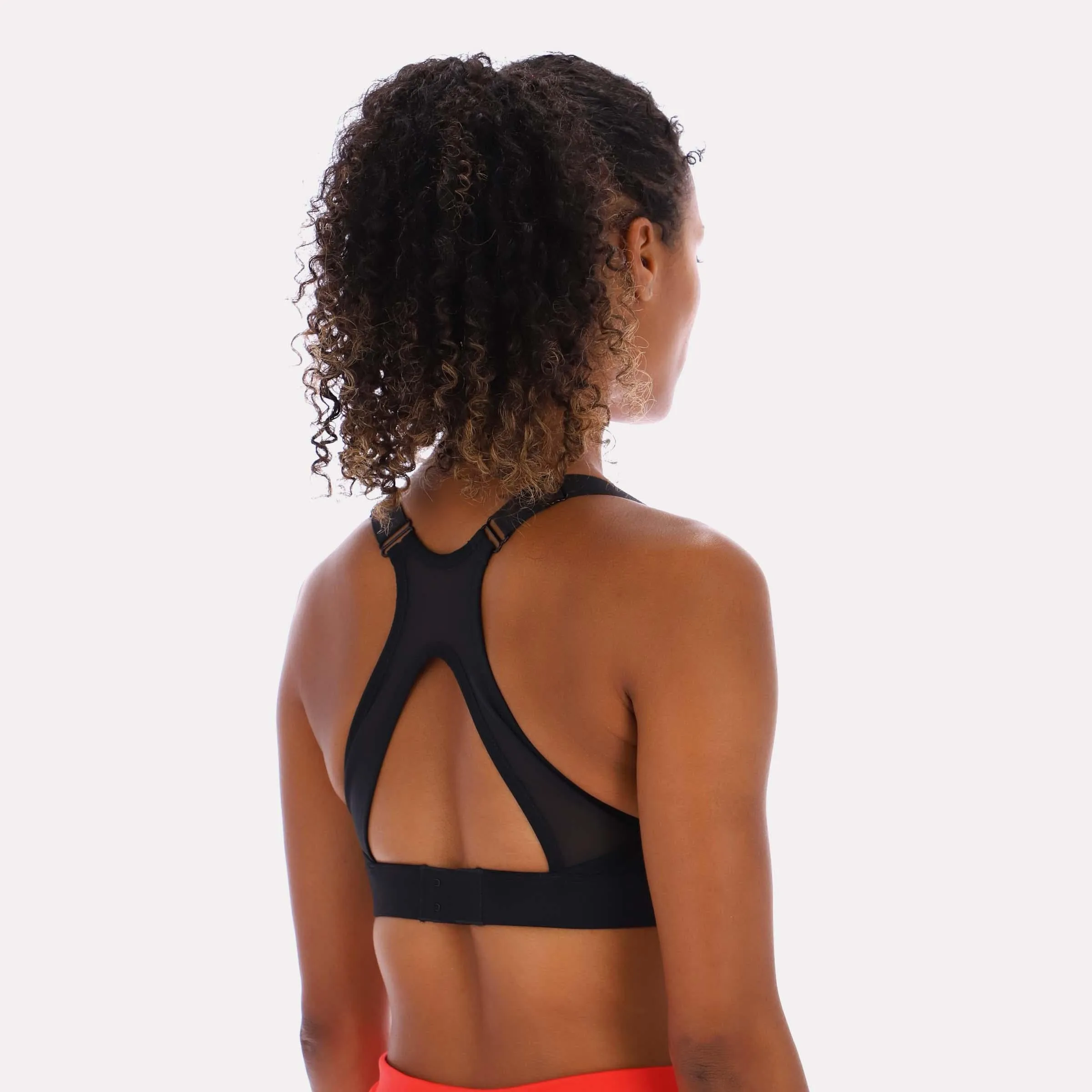 Reebok Apparel Women Lux Front-Zip High Impact Bra BLACK sold by Reebok product image thumbnail 3
