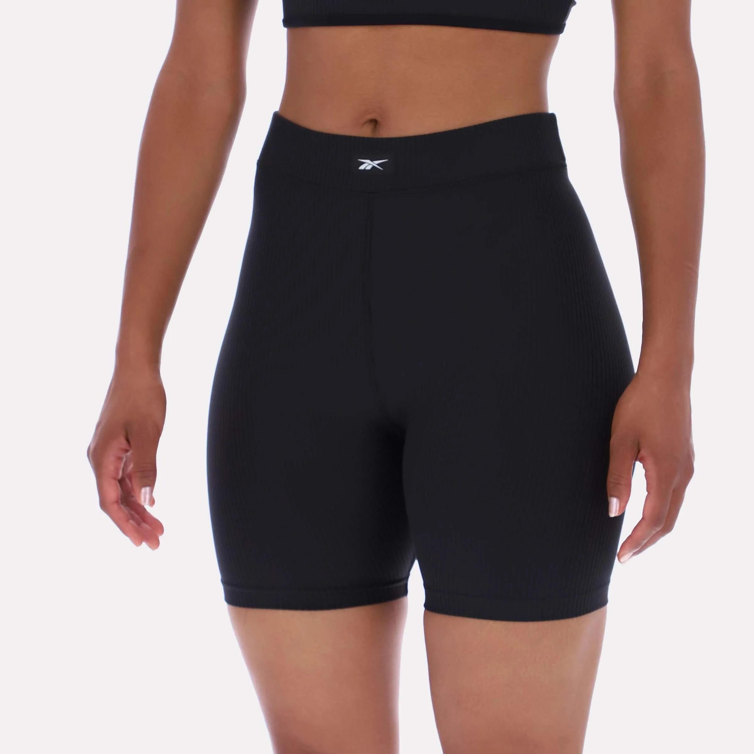 Reebok Apparel Women Rib Bike Shorts BLACK sold by Reebok product image thumbnail 3