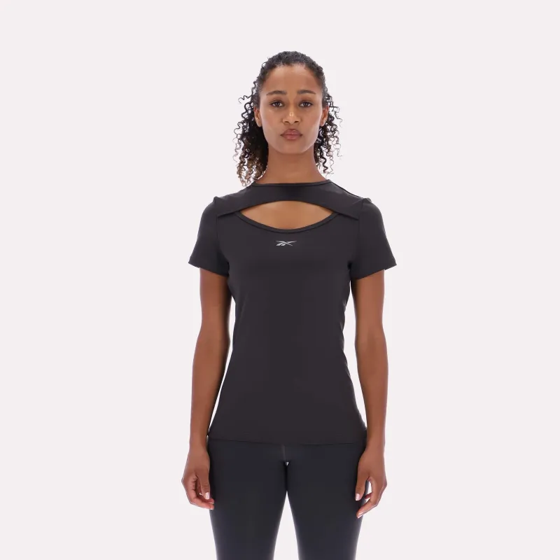 Reebok Apparel Women RBK-Lab Vented Outdoor T-Shirt WASHED BLACK sold by Reebok