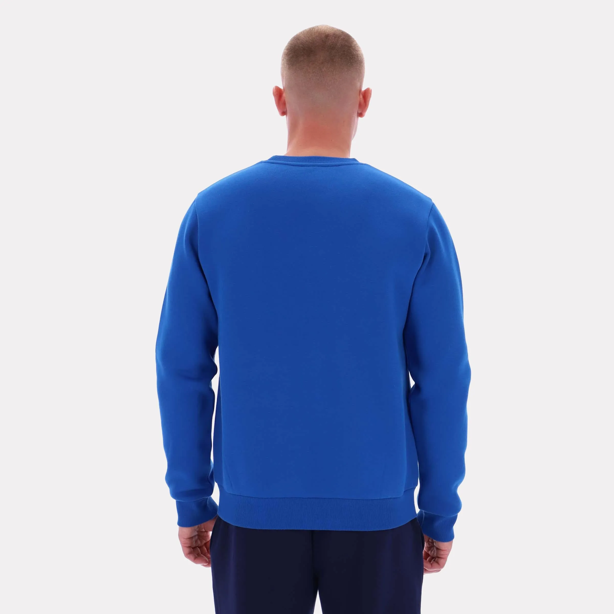 Reebok Apparel Men Essential Logo Crewneck Sweatshirt VECTOR BLUE sold by Reebok product image thumbnail 2