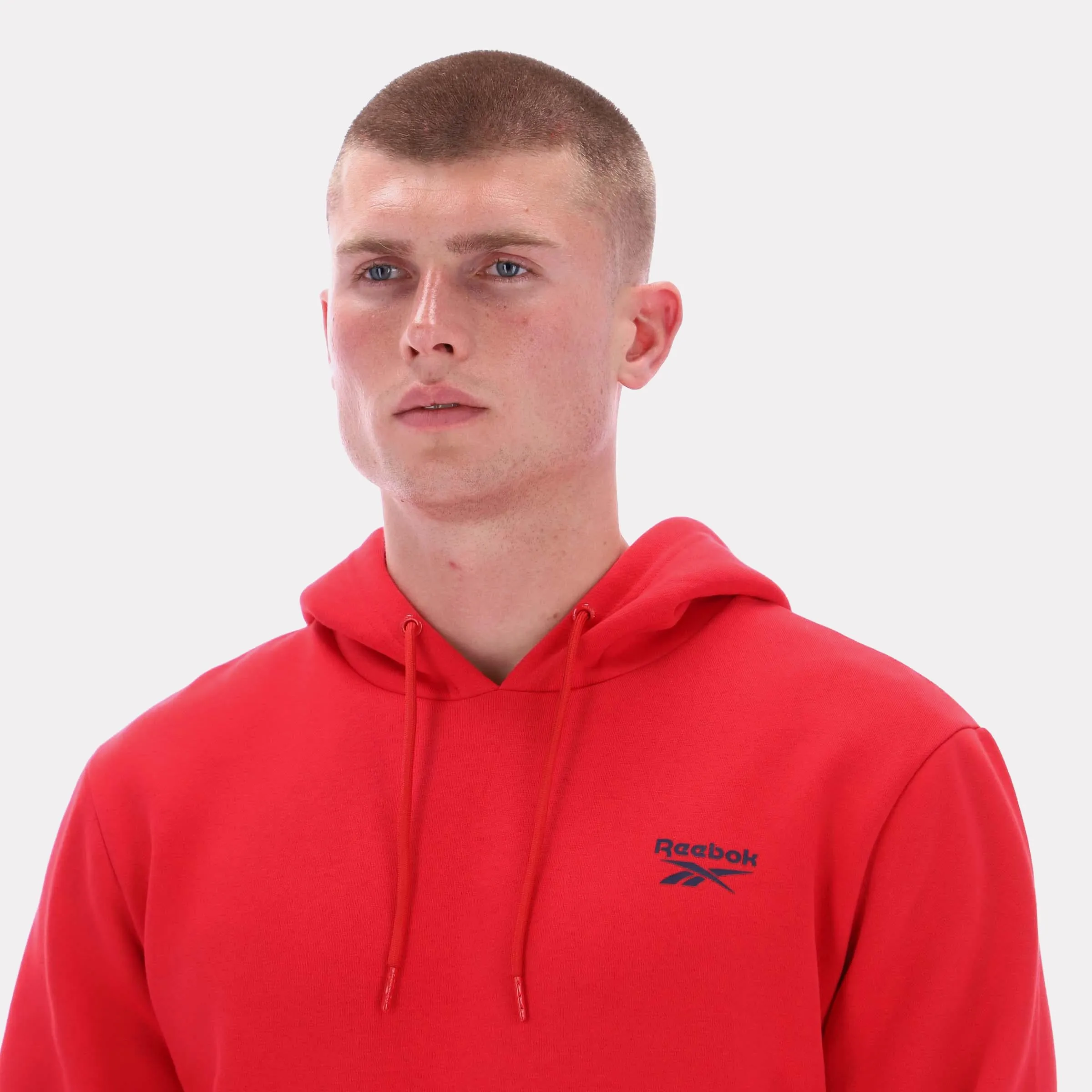 Reebok Apparel Men Essential Logo Hoodie VECTOR RED sold by Reebok product image thumbnail 3