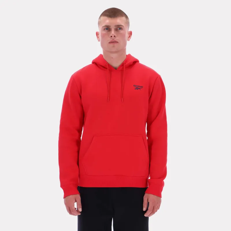 Reebok Apparel Men Essential Logo Hoodie VECTOR RED sold by Reebok