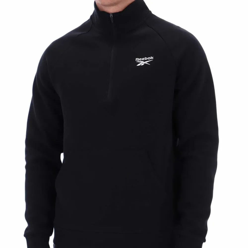 Reebok Apparel Men Core Quarter-Zip Sweatshirt BLACK sold by Reebok product image thumbnail 3