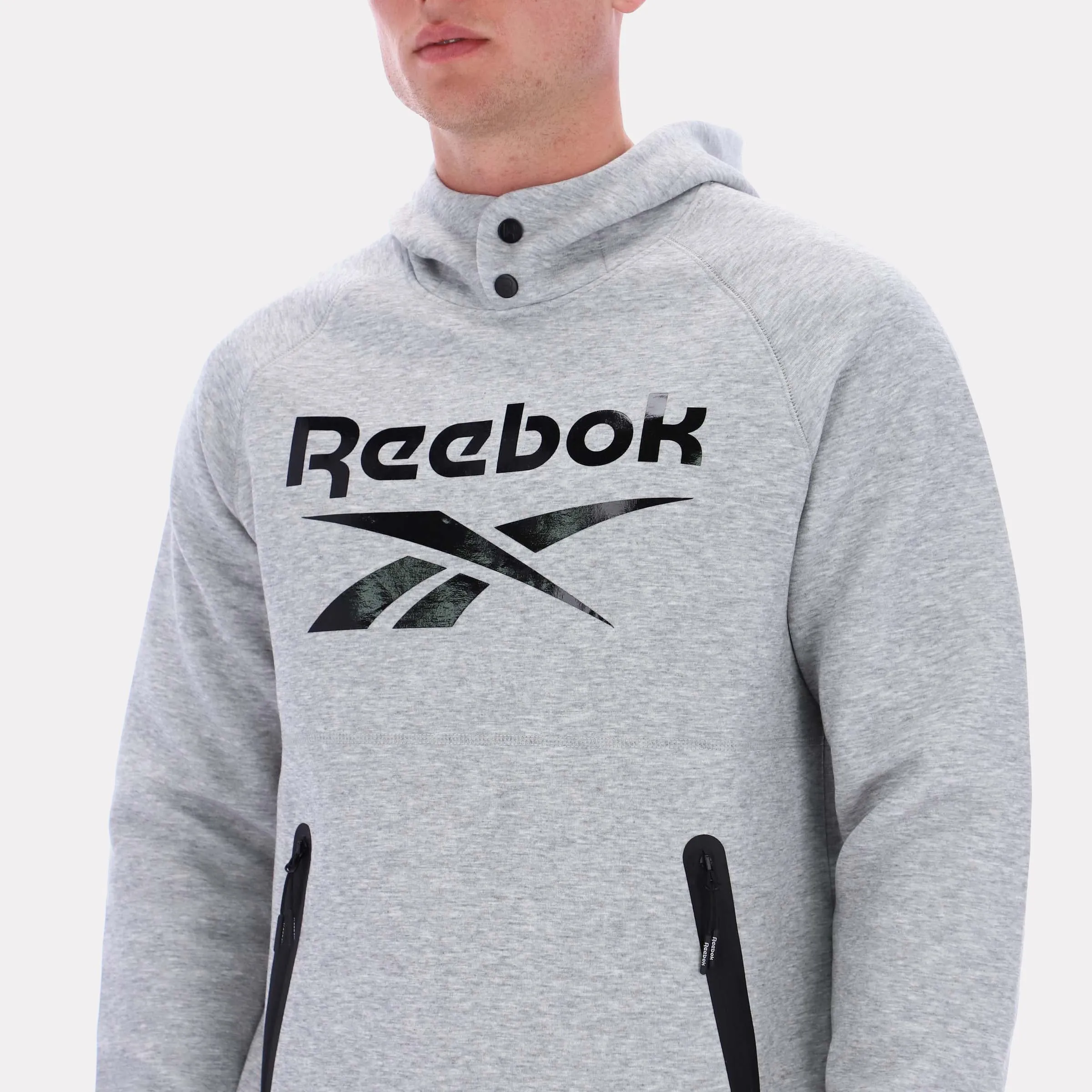 Reebok Apparel Men Studio Structure Hoodie GREY MARL sold by Reebok product image thumbnail 4