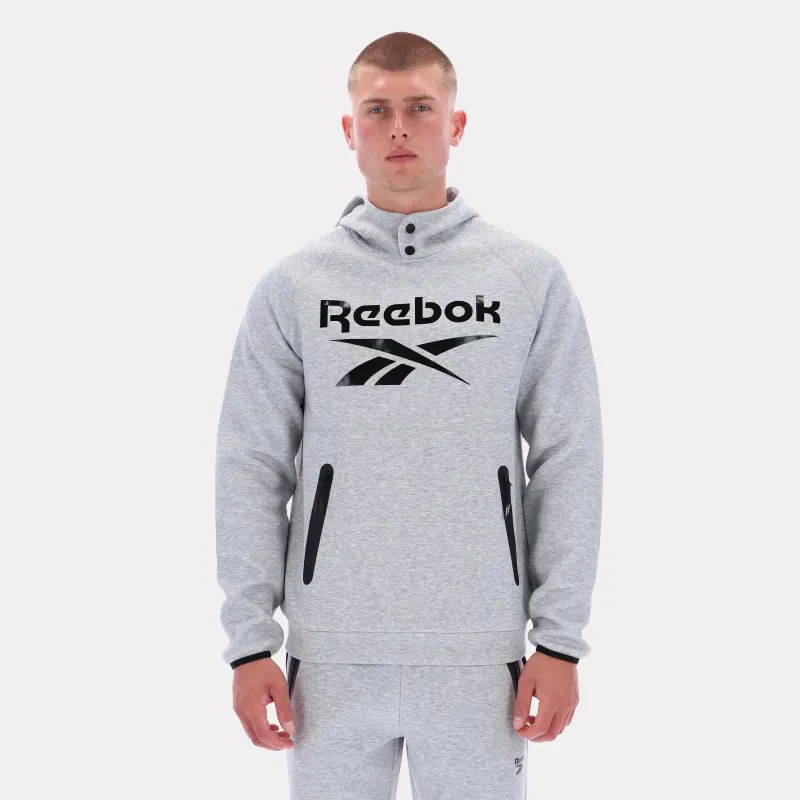 Reebok Apparel Men Studio Structure Hoodie GREY MARL sold by Reebok