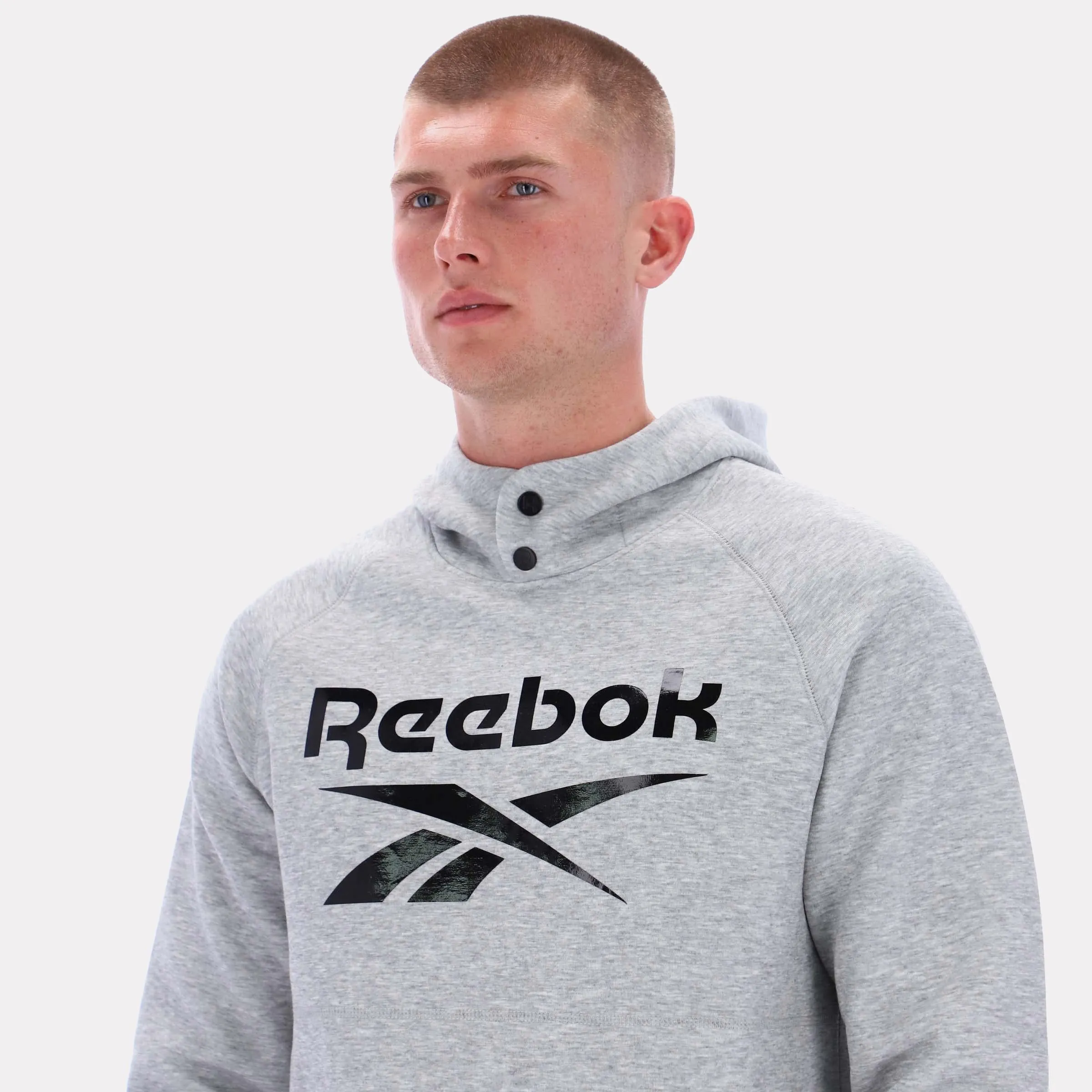Reebok Apparel Men Studio Structure Hoodie GREY MARL sold by Reebok product image thumbnail 3