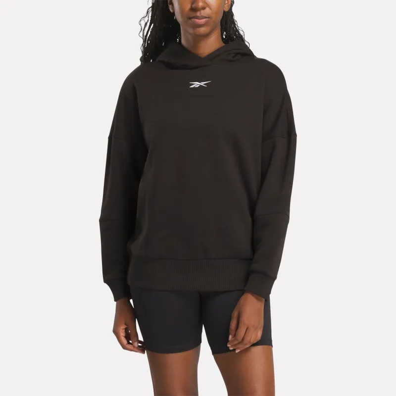 Reebok Apparel Women Lux Oversized Hoodie BLACK sold by Reebok