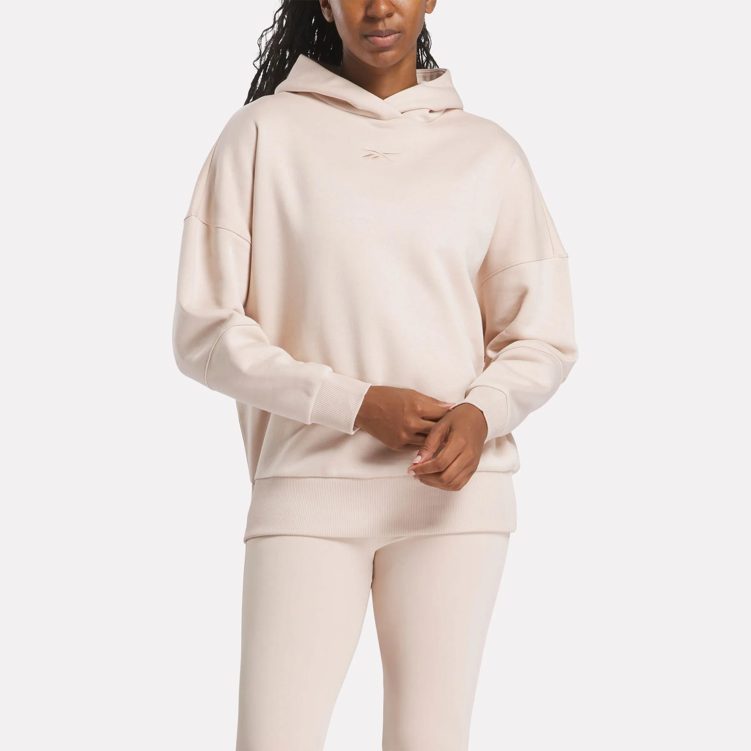 Reebok Apparel Women Lux Oversized Hoodie MUTED CLAY sold by Reebok