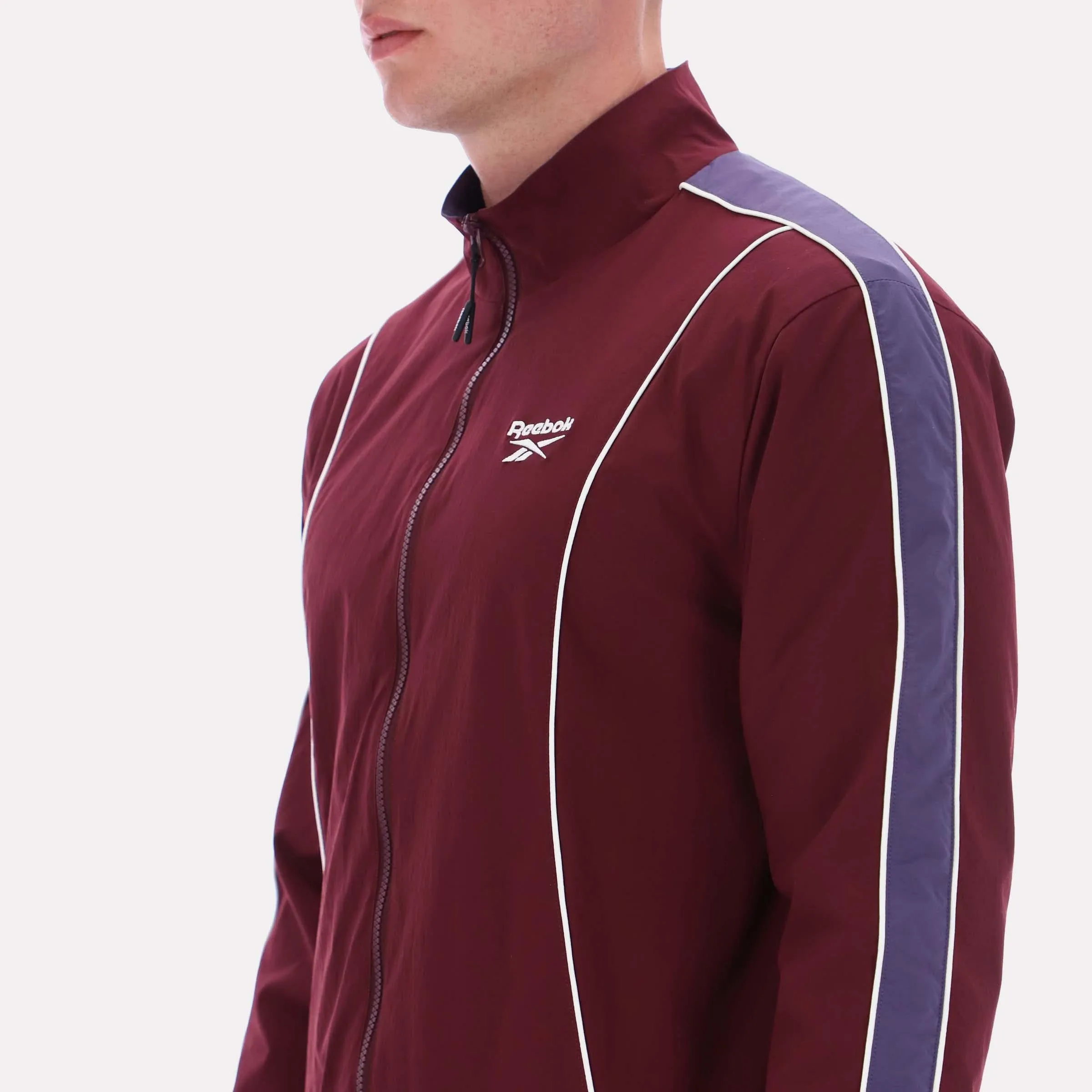 Reebok Apparel Men Heritage Sport Track Jacket BLACK CHERRY sold by Reebok product image thumbnail 4