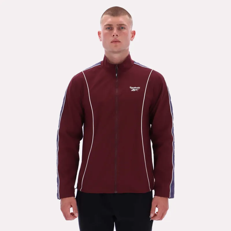 Reebok Apparel Men Heritage Sport Track Jacket BLACK CHERRY sold by Reebok