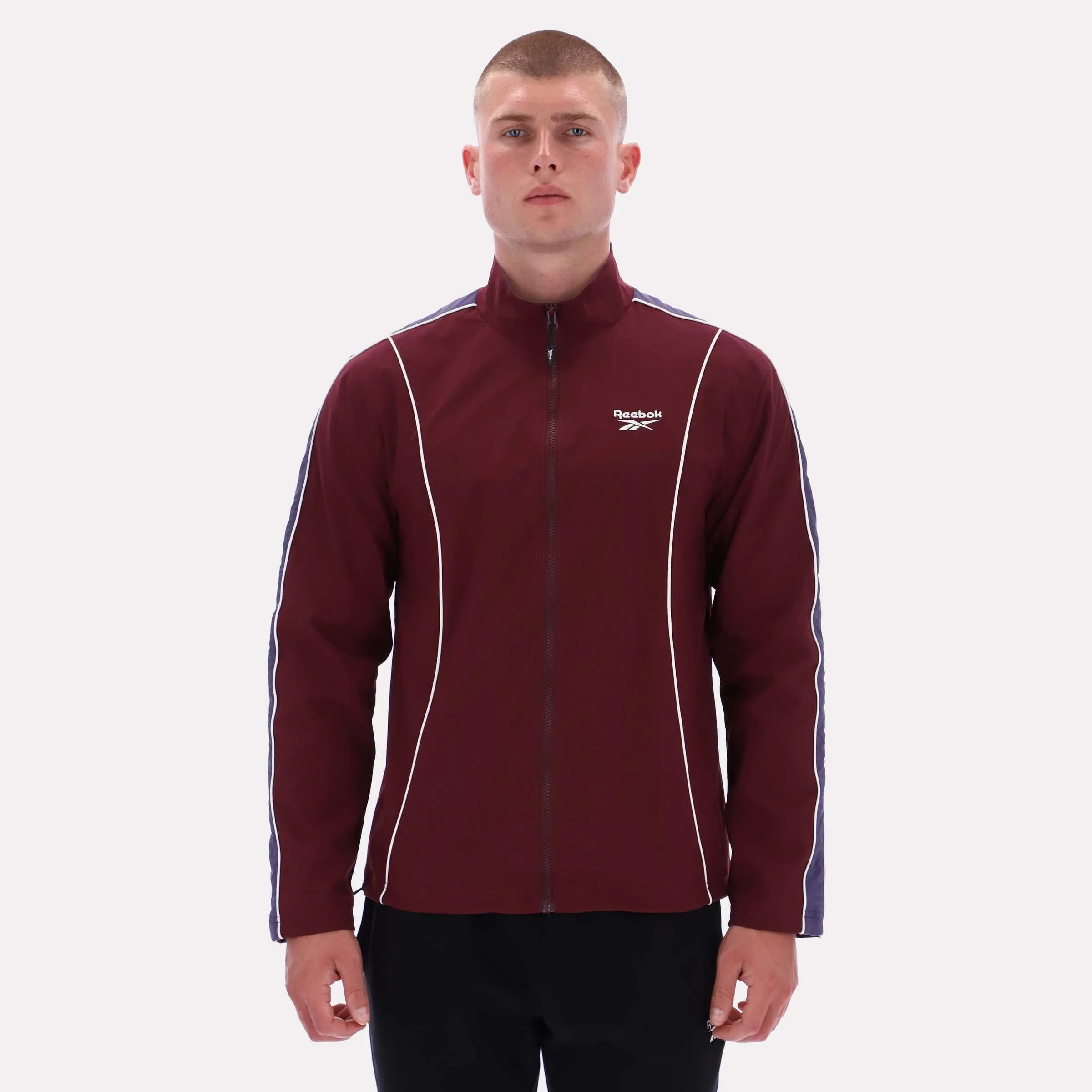 Reebok Apparel Men Heritage Sport Track Jacket BLACK CHERRY sold by Reebok