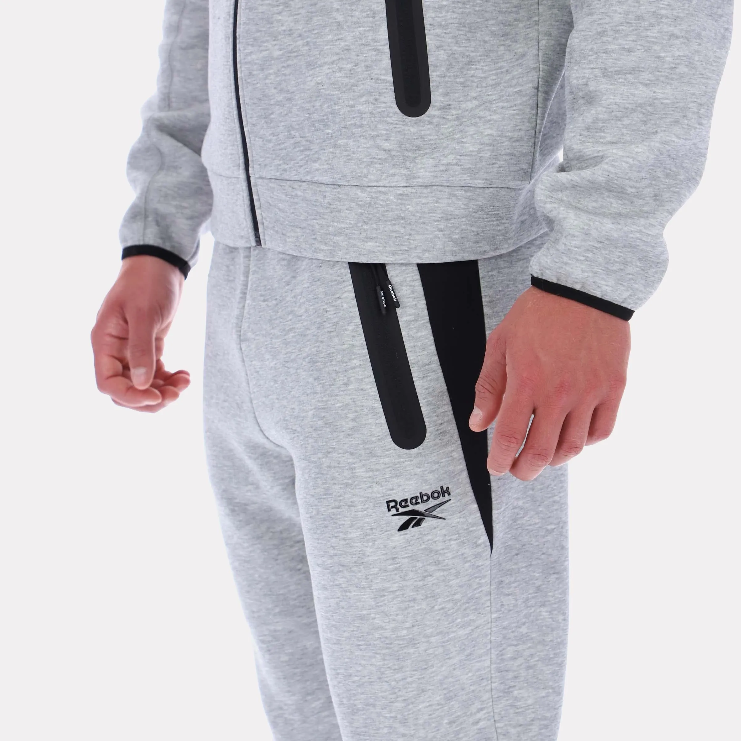 Reebok Apparel Men Studio Structure Joggers GREY MARL/BLACK sold by Reebok product image thumbnail 4