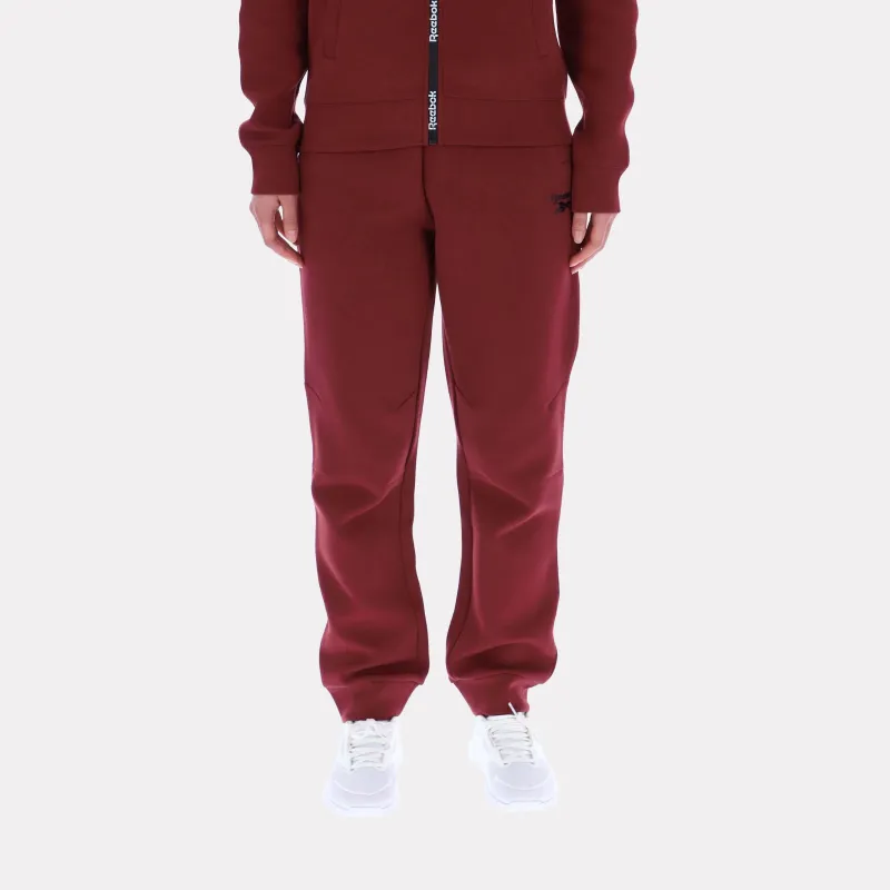 Reebok Apparel Women Everyday Scuba Slim Joggers CLASSIC BURGUNDY made by Reebok