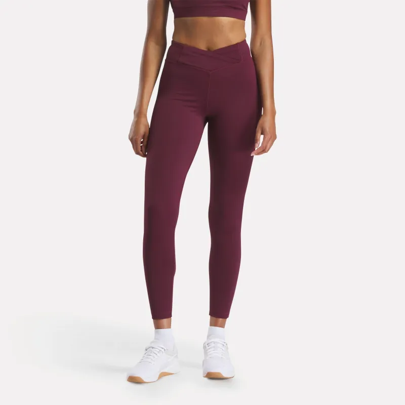 Reebok Apparel Women Lux High-Rise Tights BLACK CHERRY sold by Reebok