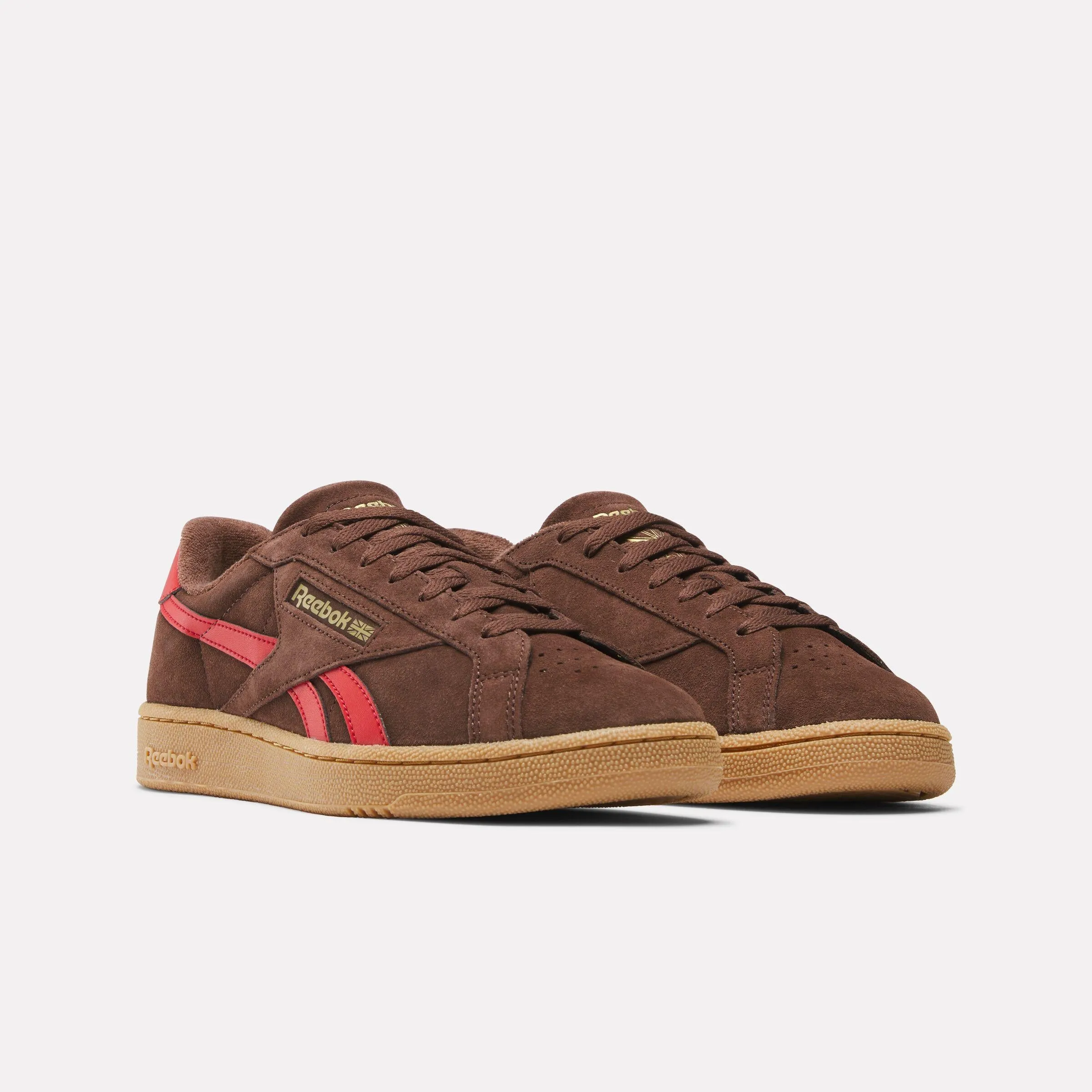 Reebok Footwear Men Club C Grounds UK Shoes CAMPUSBROWN/VECTORRED/GUM sold by Reebok product image thumbnail 2