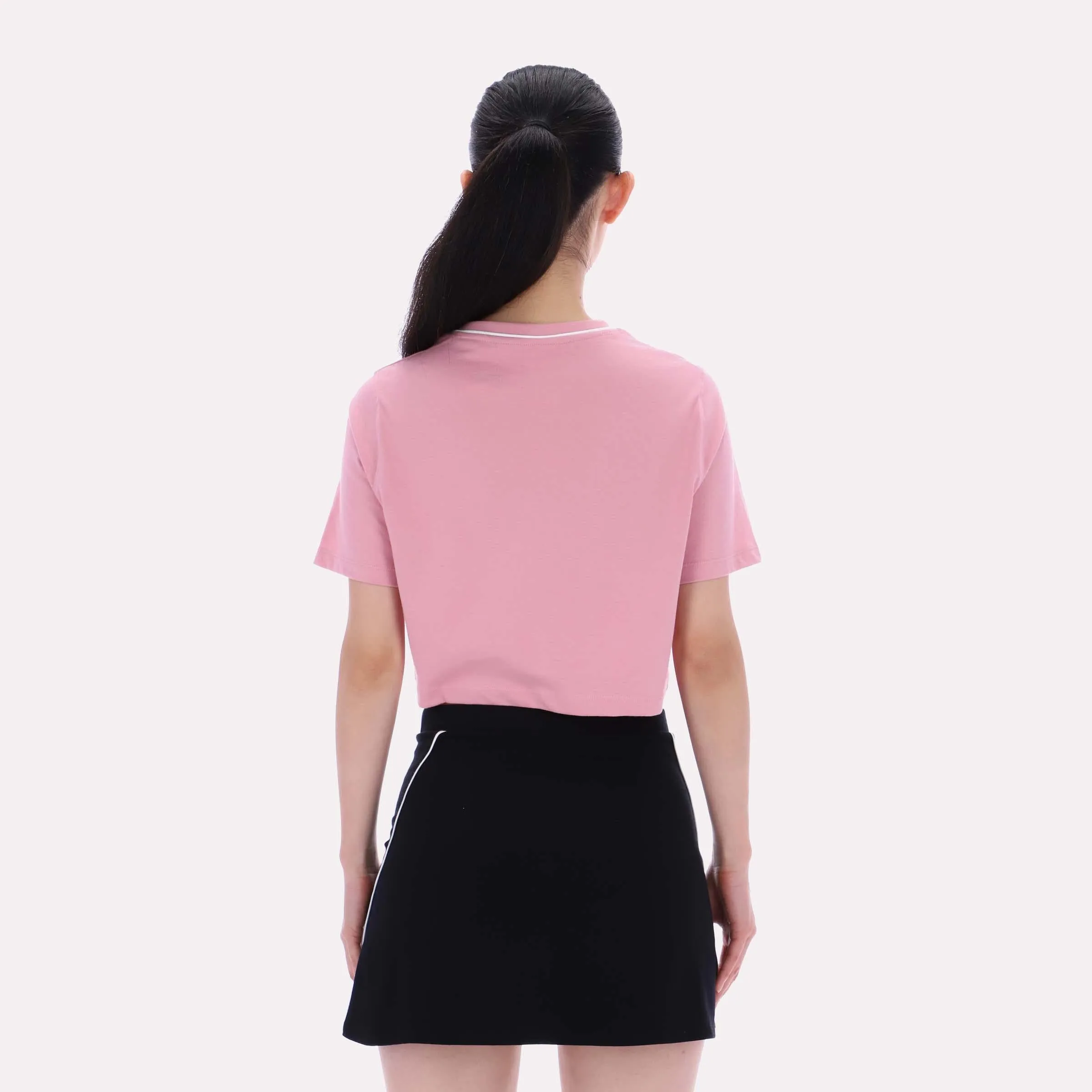 Reebok Apparel Women Cropped Small Logo T-Shirt DUSTY ROSE sold by Reebok product image thumbnail 2