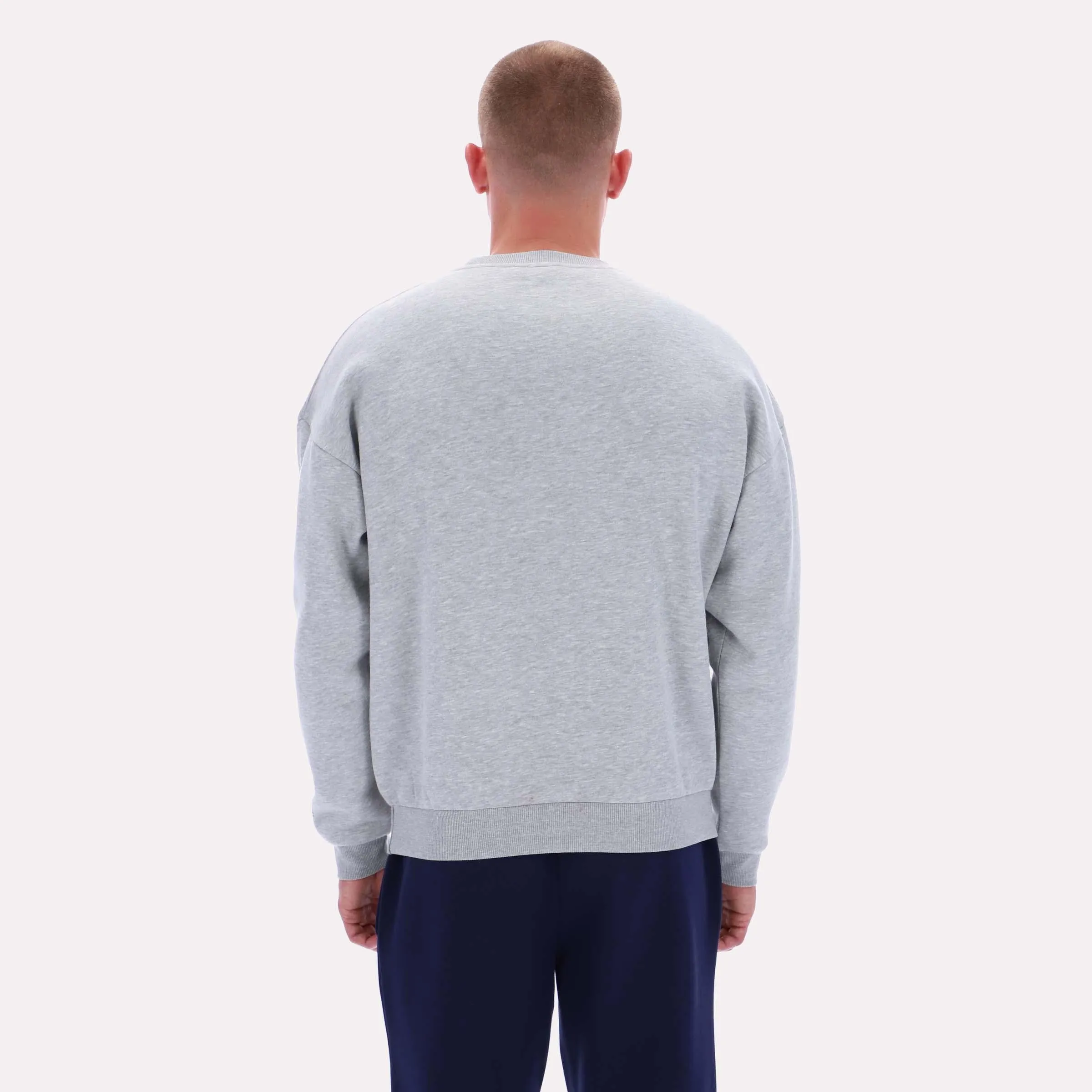 Reebok Apparel Men Varsity Graphic Sweatshirt LIGHT GREY MARL sold by Reebok product image thumbnail 2