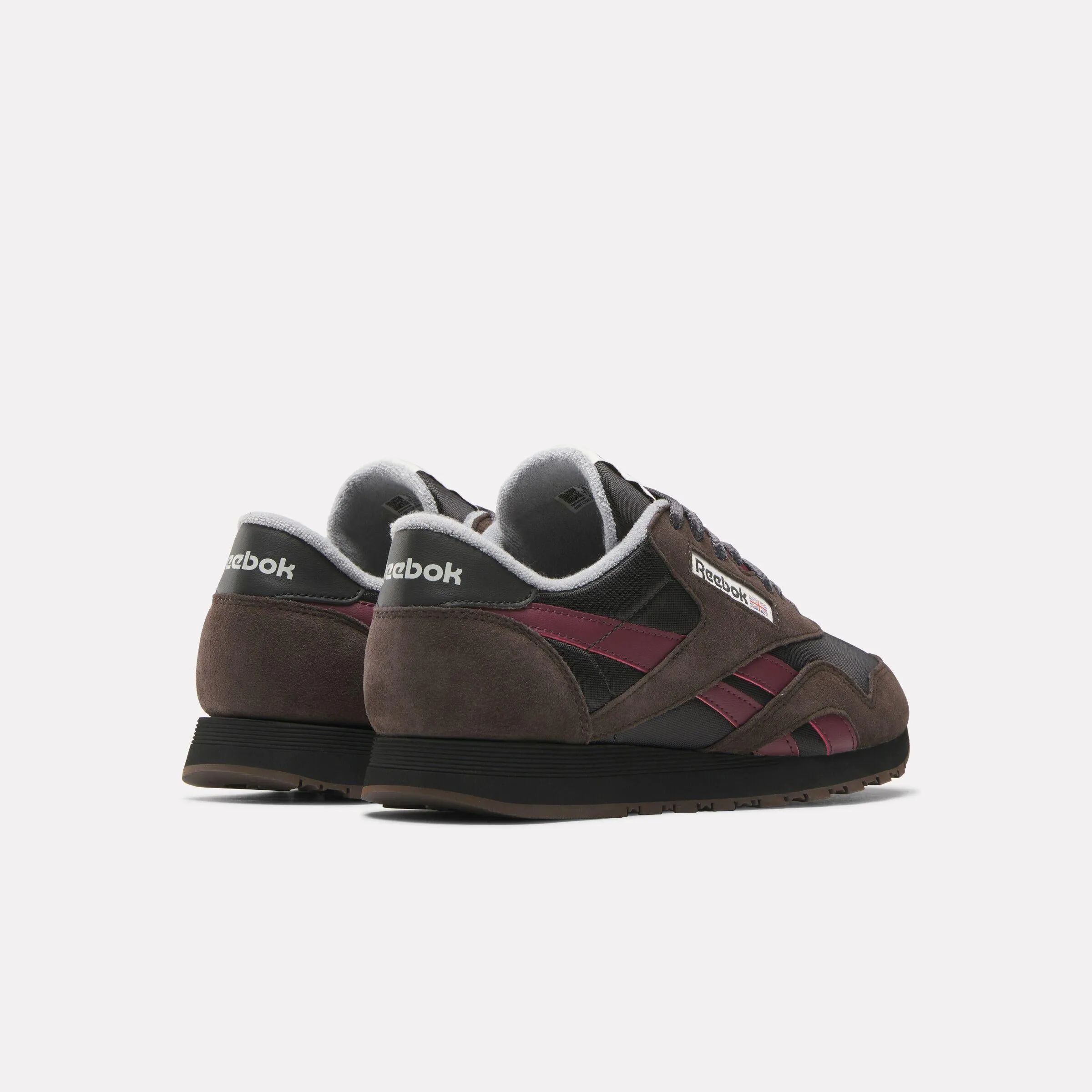 Reebok Footwear Men Classic Nylon Shoes WASHED BLACK/BLACK/BLACK CHERR sold by Reebok product image thumbnail 3