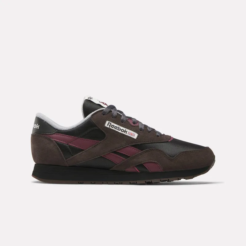 Reebok Footwear Men Classic Nylon Shoes WASHED BLACK/BLACK/BLACK CHERR sold by Reebok