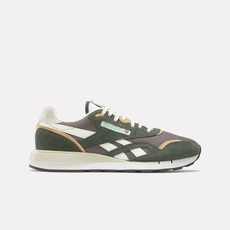 Reebok Footwear Men Classic Nylon 89 Shoes GRIT GREEN/TREK GREY/CHALK sold by Reebok