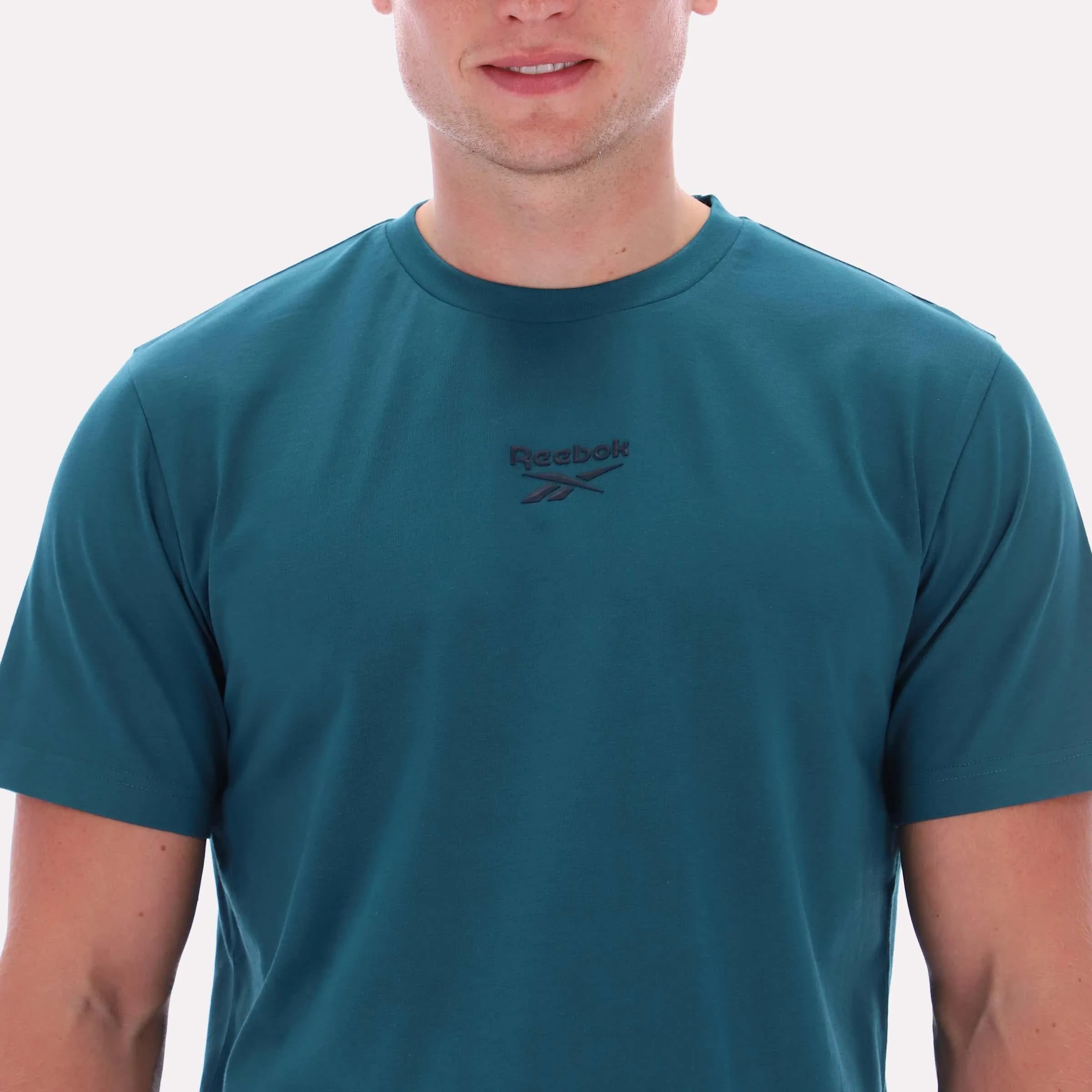 Reebok Apparel Men Core Essentials T-Shirt RETRO TEAL sold by Reebok product image thumbnail 3