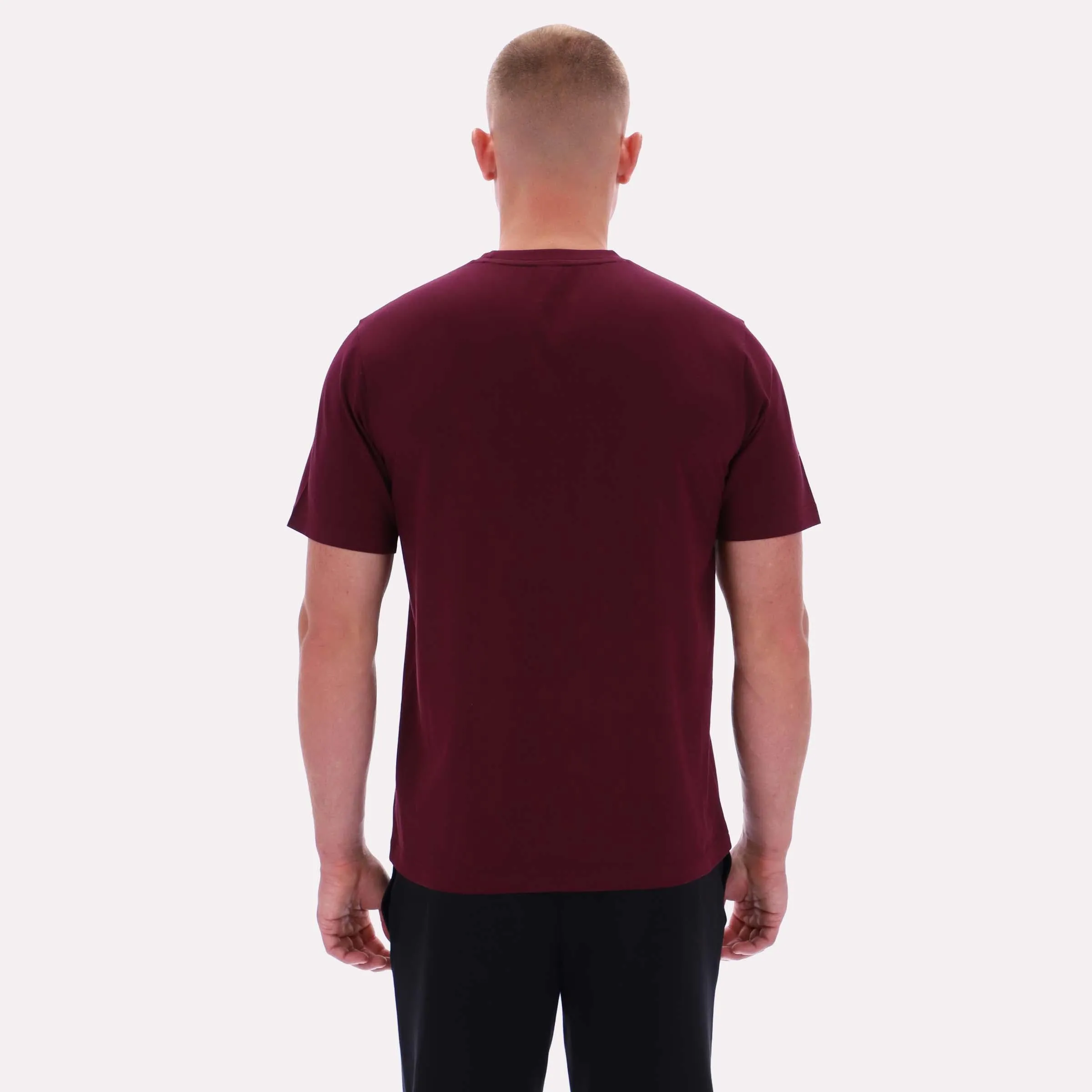 Reebok Apparel Men Core Essentials T-Shirt BLACK CHERRY sold by Reebok product image thumbnail 2