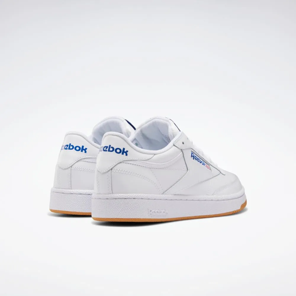 Reebok Footwear Men Club C 85 Shoes INT-WHT/ROYAL-GUM sold by Reebok product image thumbnail 4