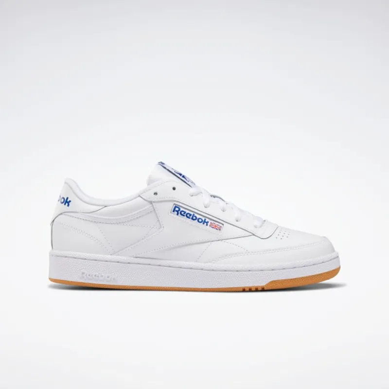 Reebok Footwear Men Club C 85 Shoes INT-WHT/ROYAL-GUM sold by Reebok