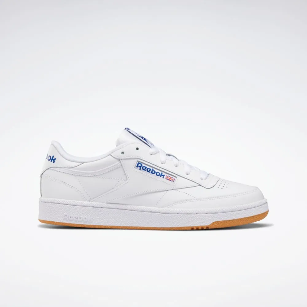 Reebok Footwear Men Club C 85 Shoes INT-WHT/ROYAL-GUM sold by Reebok